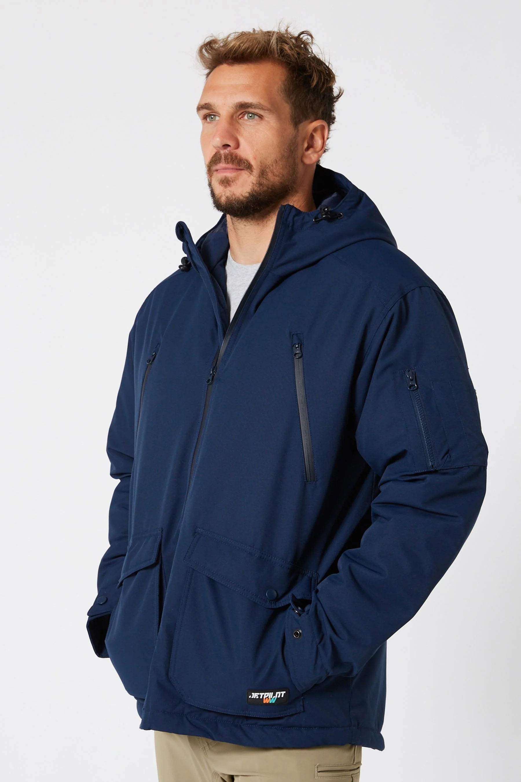 Jetpilot Mens Onsite Jacket - Navy - Image 3