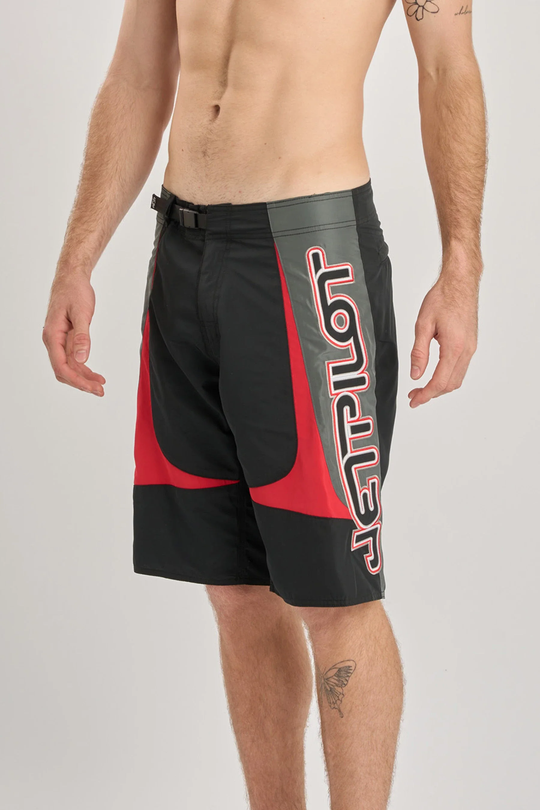 Jetpilot Moto Boardshort - Black/Red - Image 3