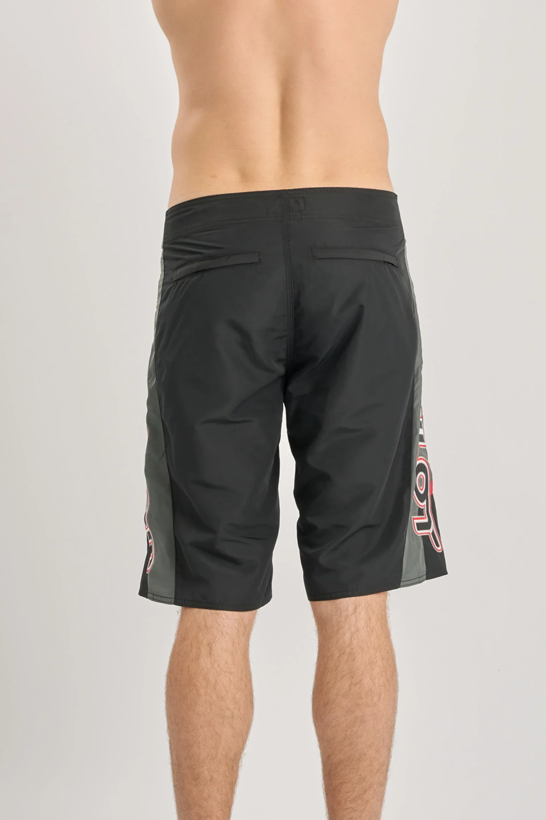 Jetpilot Moto Boardshort - Black/Red - Image 4