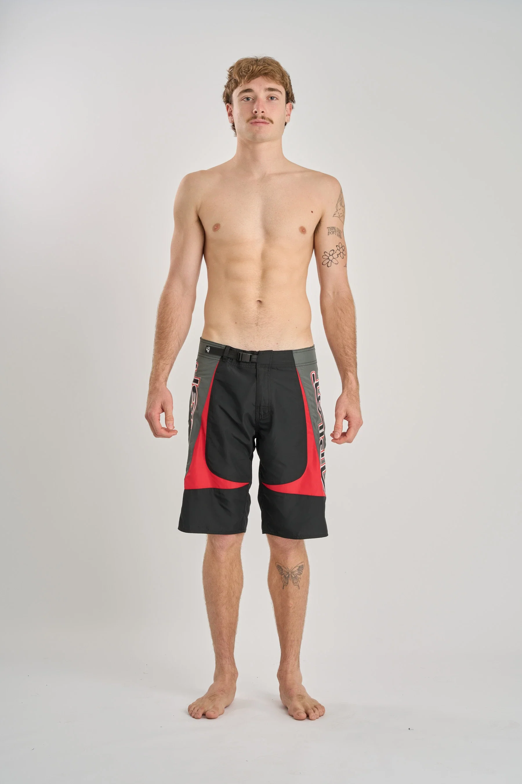 Jetpilot Moto Boardshort - Black/Red - Image 5