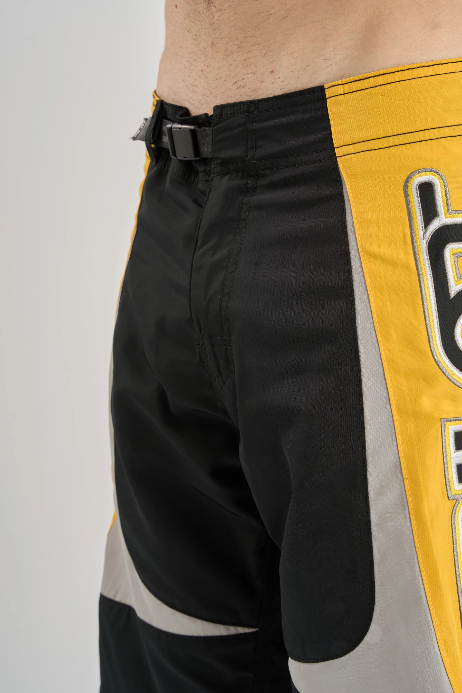 Jetpilot Moto Boardshort - Black/Yellow - Image 7
