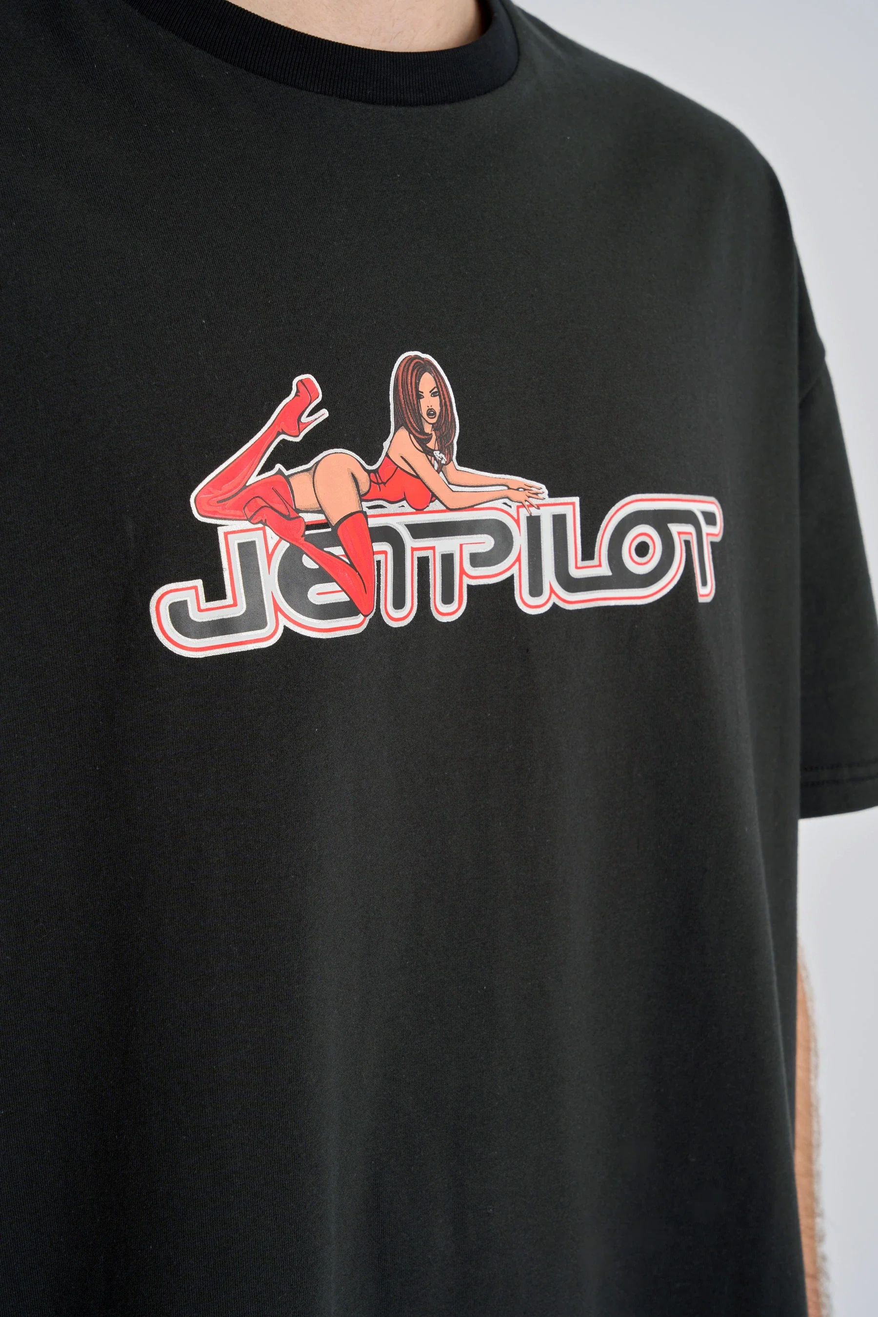 Jetpilot Moto Heavy Tee - Black - Image 5
