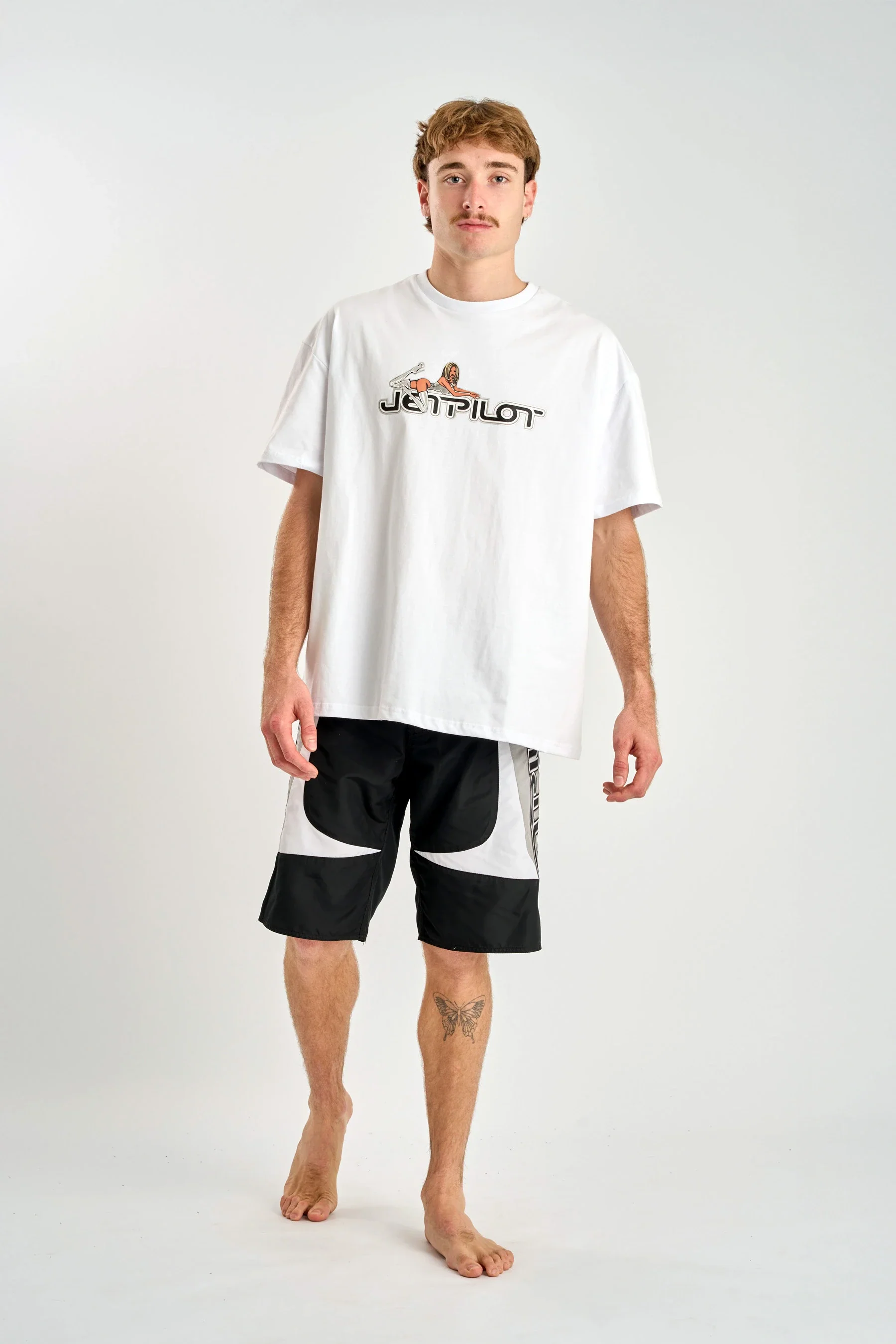 Jetpilot Moto Heavy Tee - White - Image 2