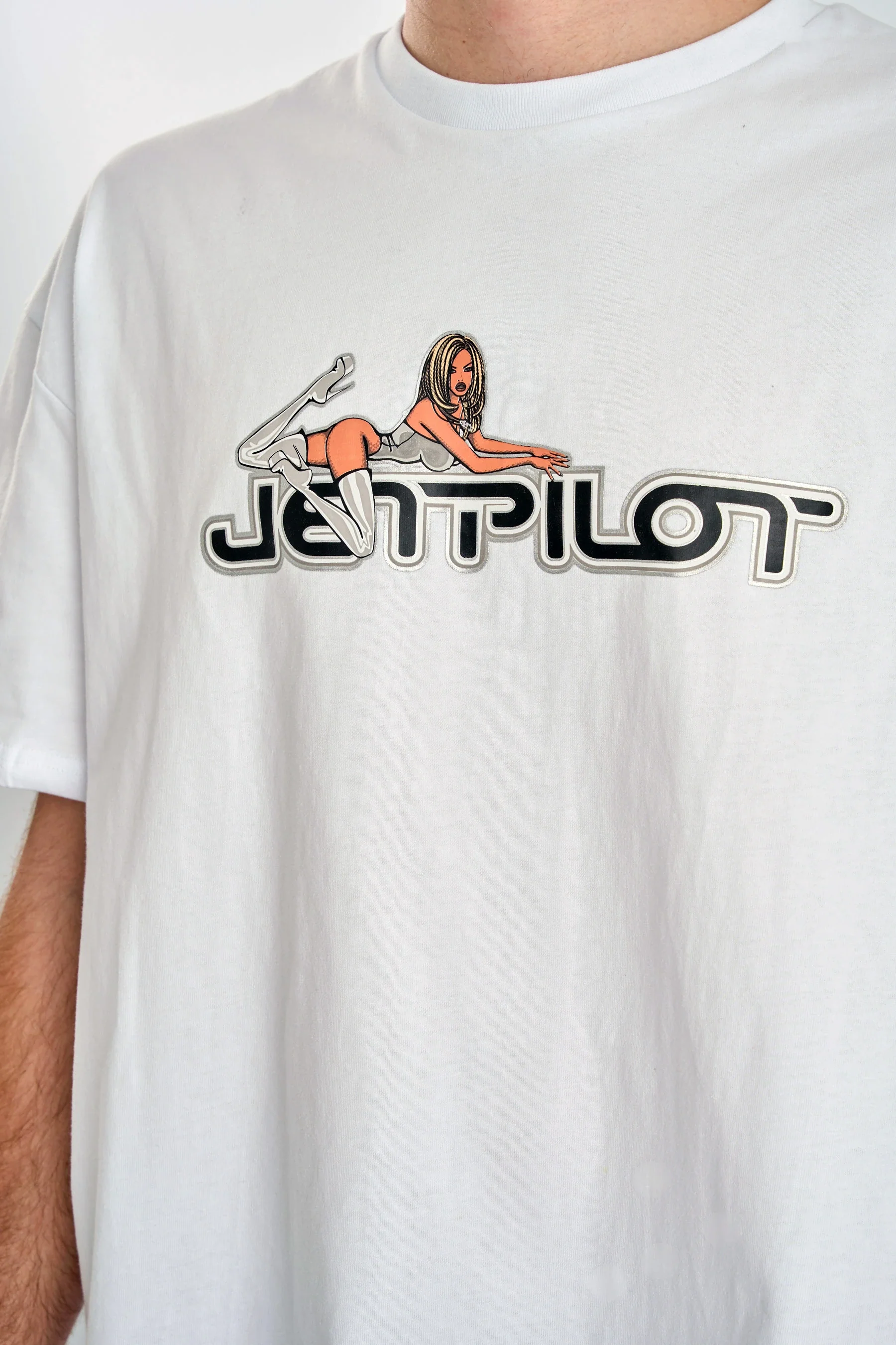 Jetpilot Moto Heavy Tee - White - Image 5