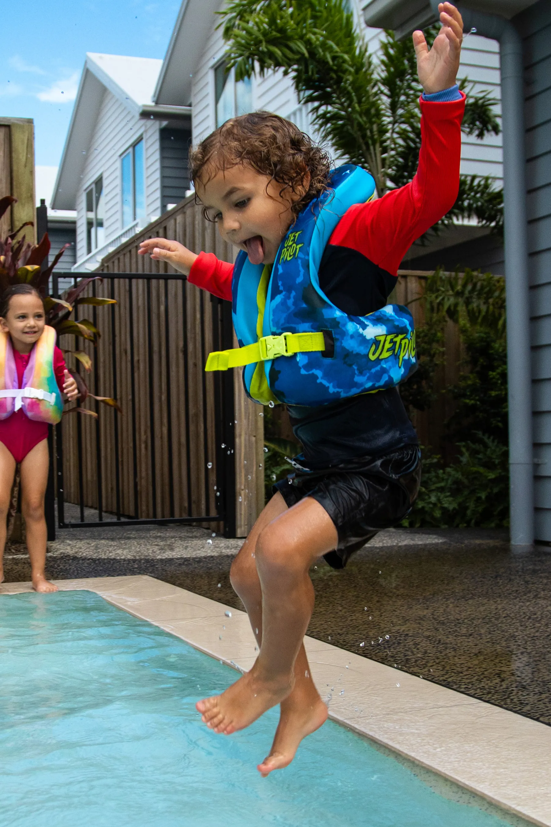 Jetpilot Paddle Pal Splash Swim Vest - Blue - Image 8