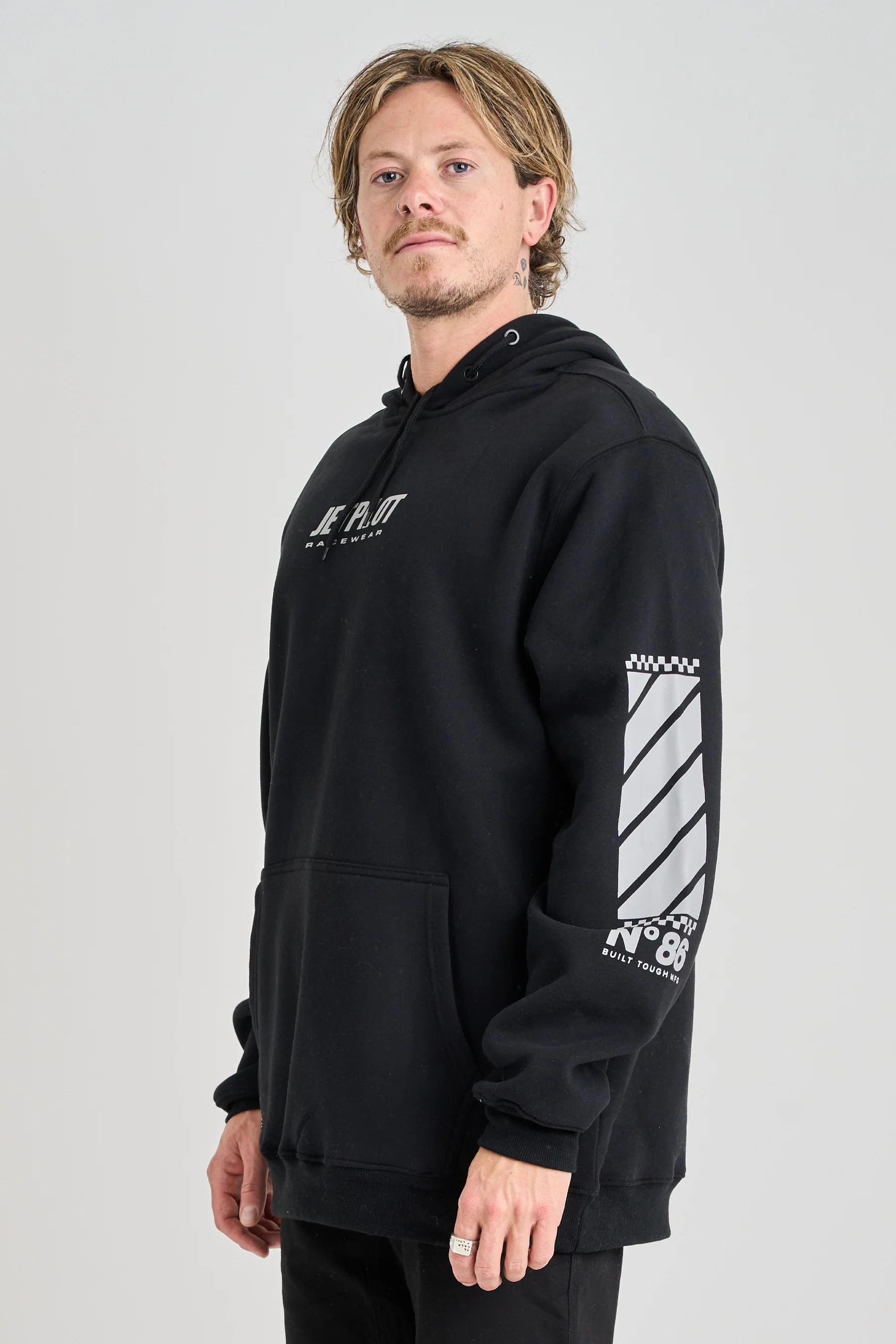 Jetpilot Progression Pullover Hoodie - Black - Image 4