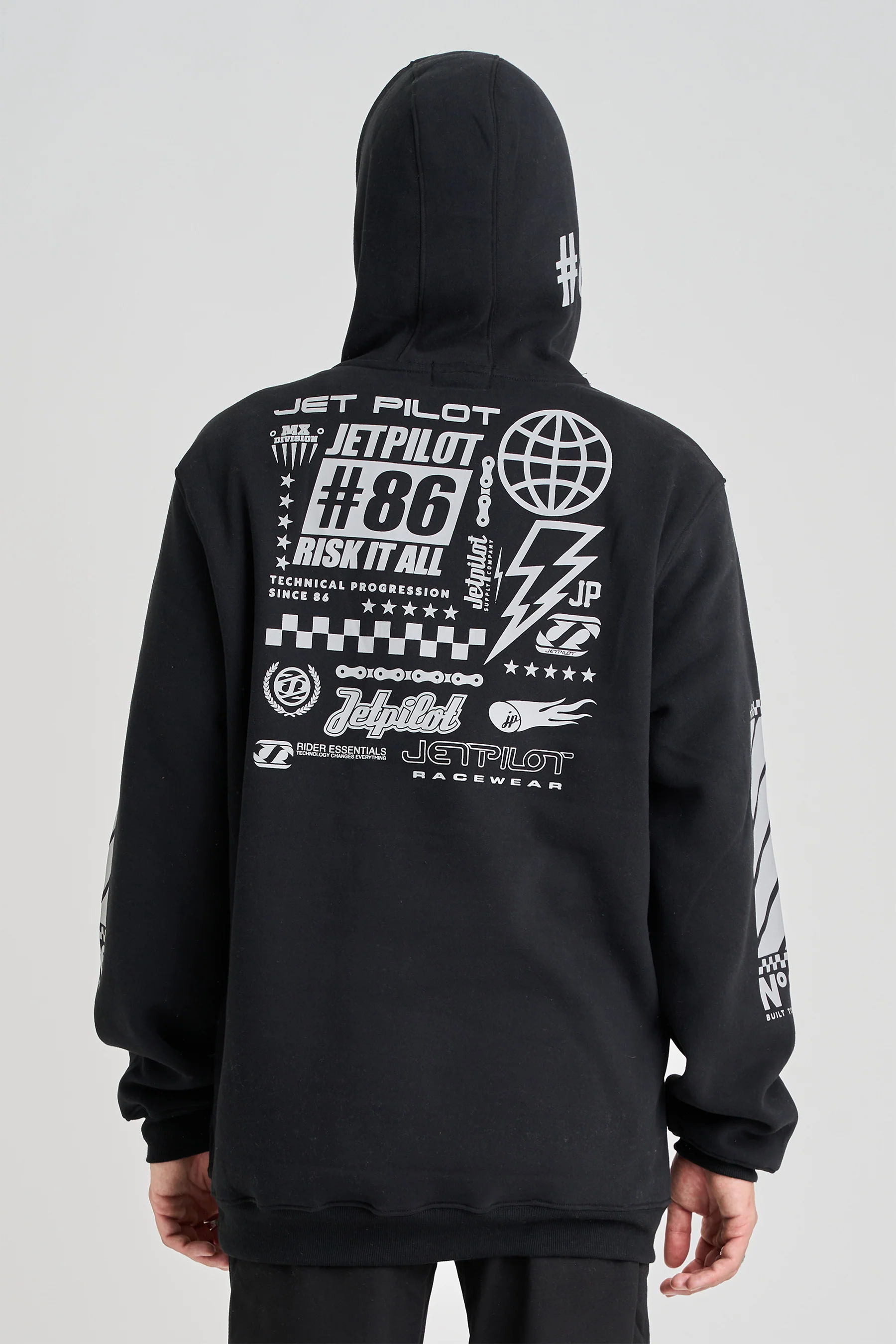 Jetpilot Progression Pullover Hoodie - Black - Image 5
