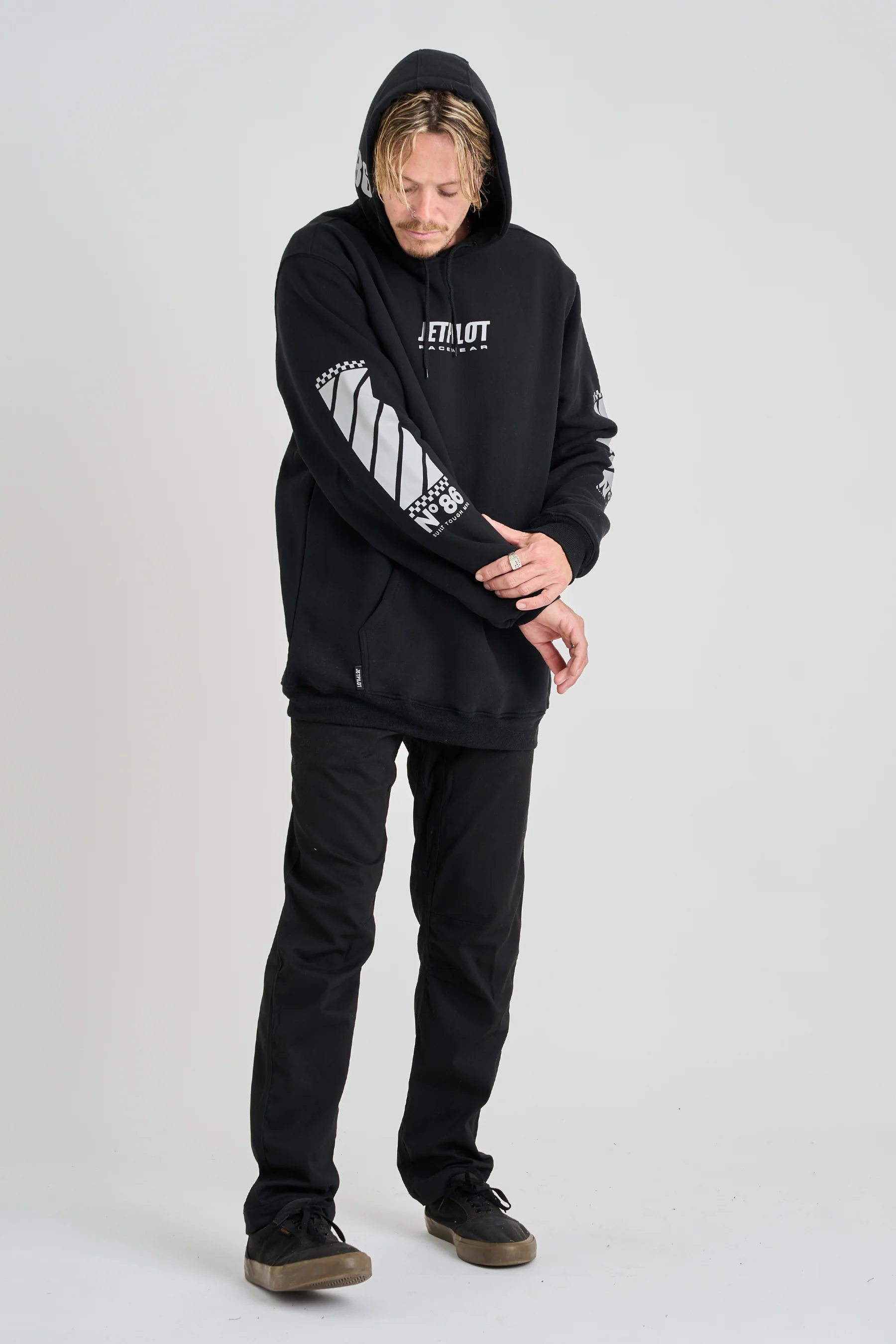 Jetpilot Progression Pullover Hoodie - Black - Image 6