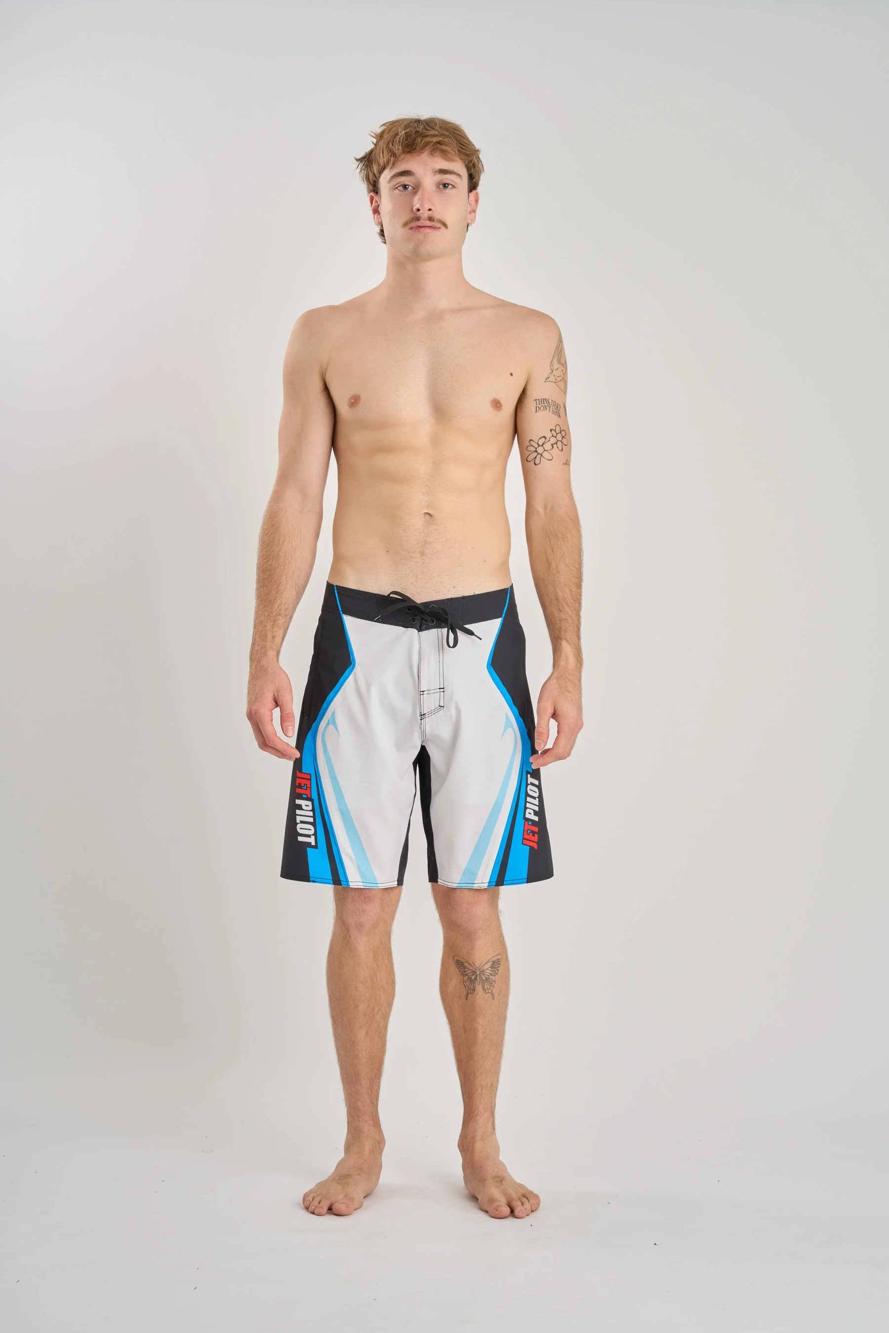 Jetpilot Pulse Streamliner Boardshort - Black/Blue - Image 5