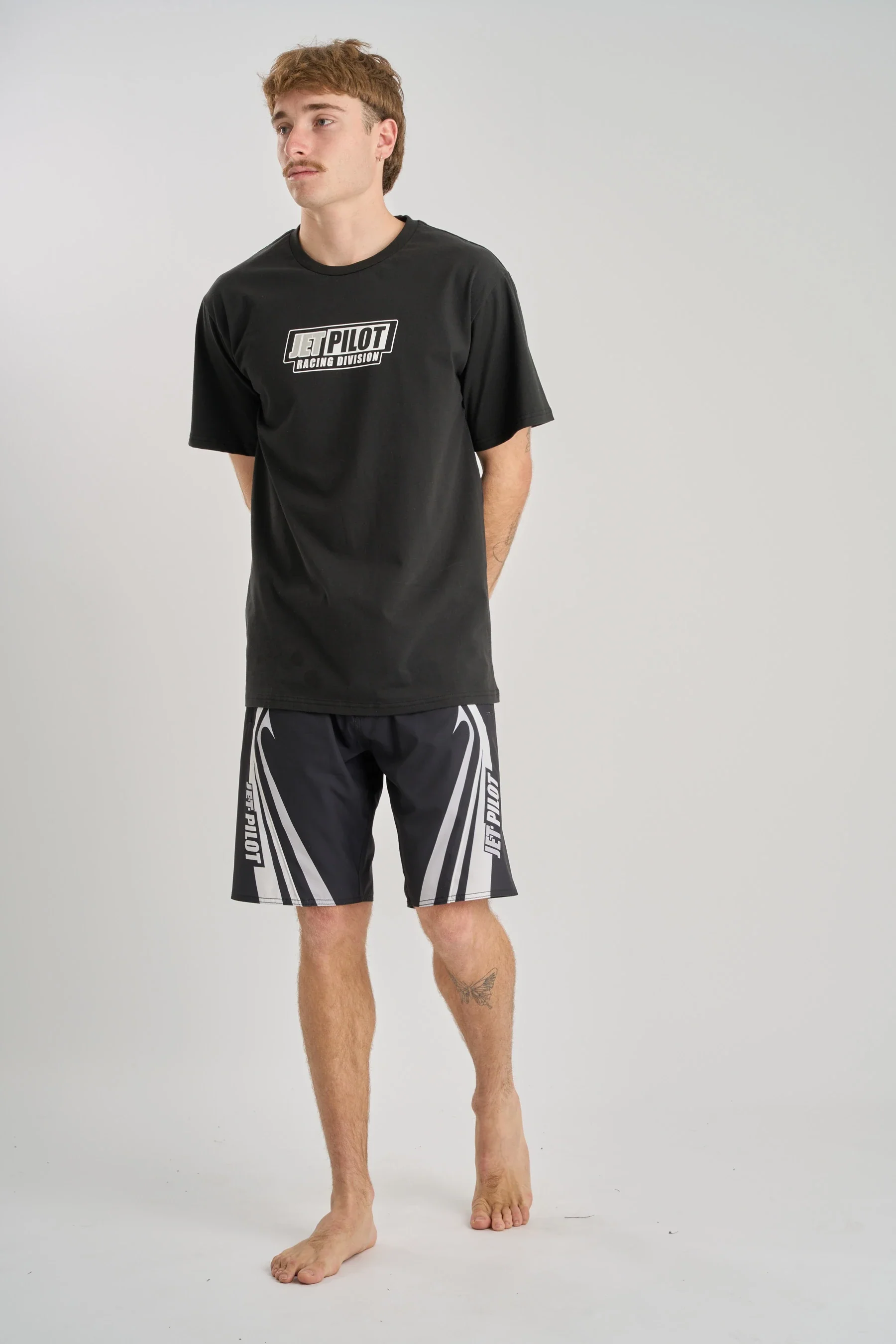 Jetpilot Pulse Streamliner Boardshort - Black/White - Image 2