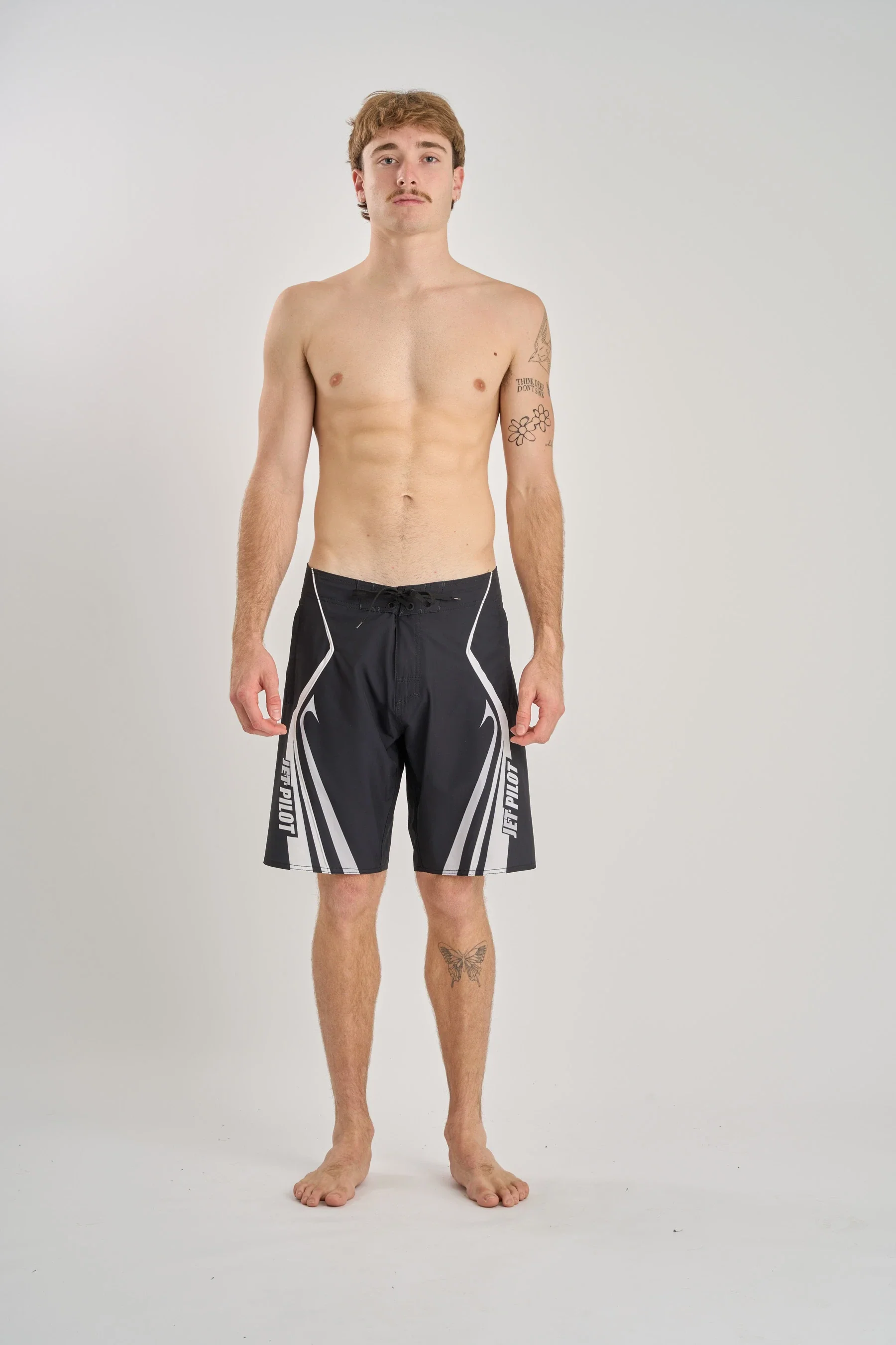 Jetpilot Pulse Streamliner Boardshort - Black/White - Image 5