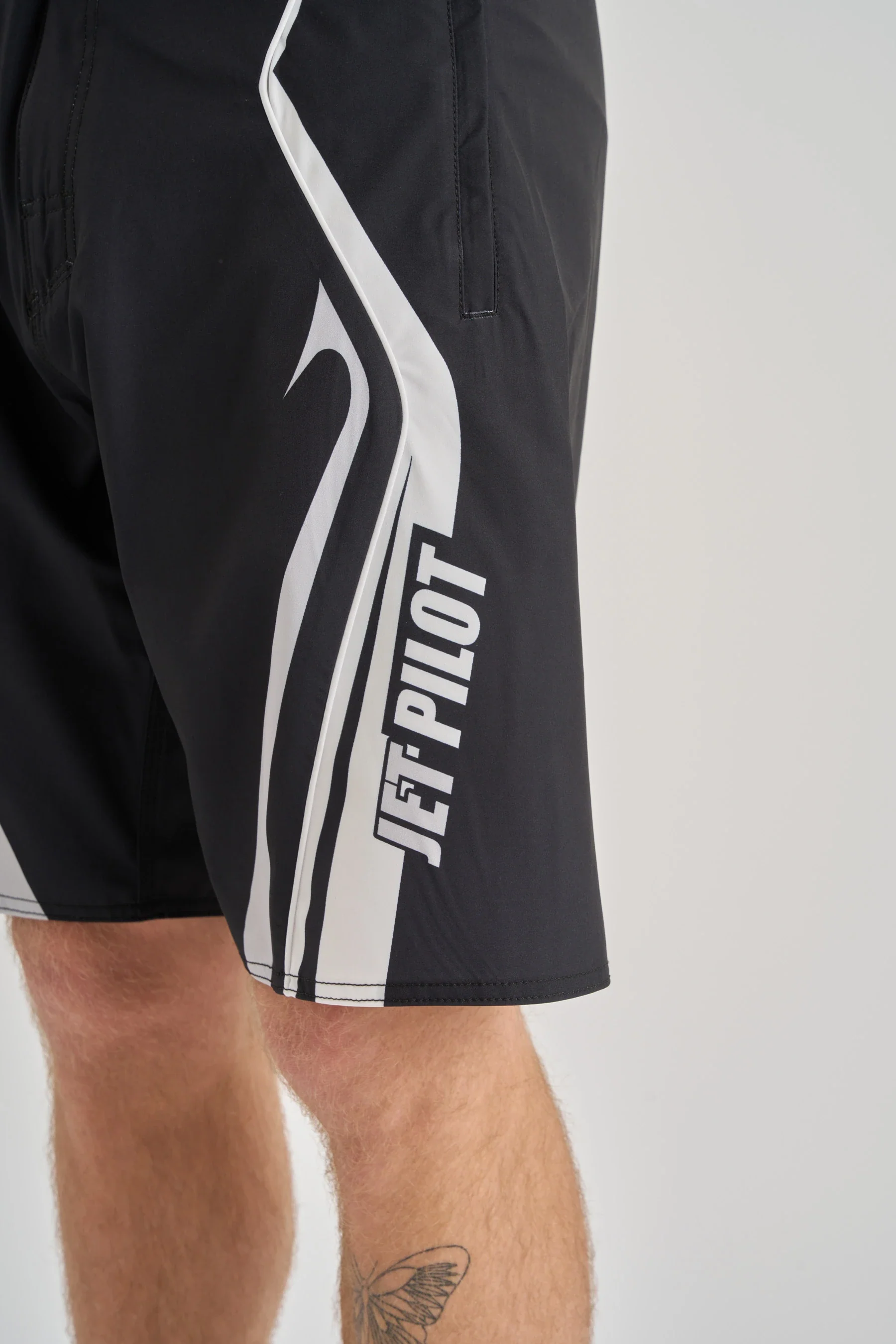 Jetpilot Pulse Streamliner Boardshort - Black/White - Image 6