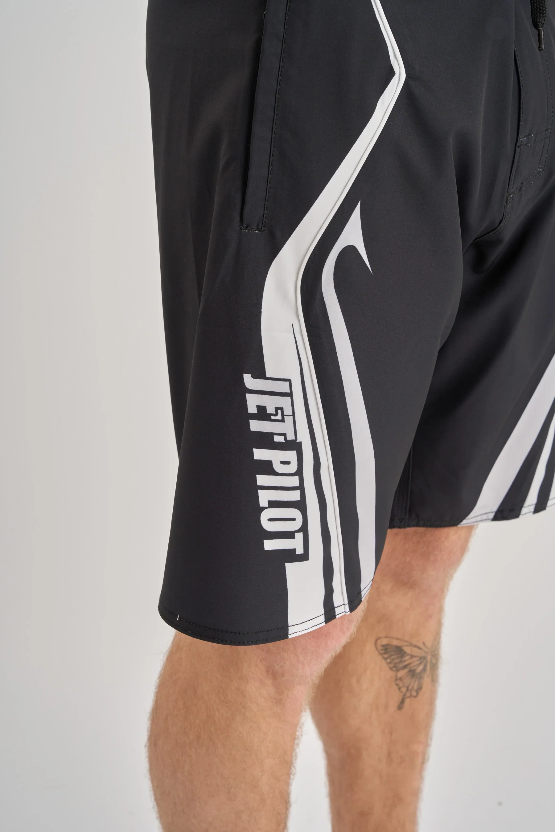 Jetpilot Pulse Streamliner Boardshort - Black/White - Image 8