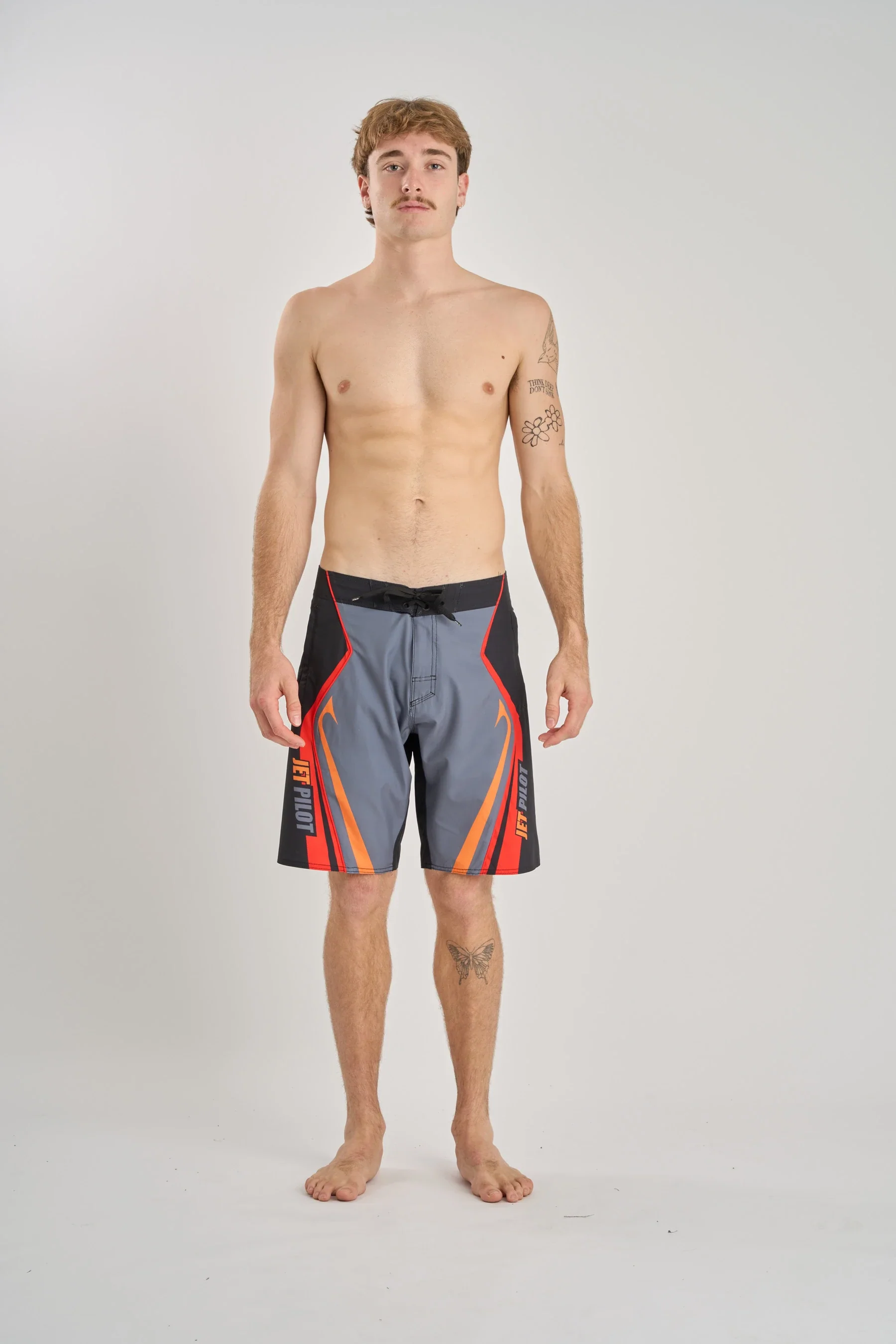Jetpilot Pulse Streamliner Boardshort - Charcoal/Red - Image 5