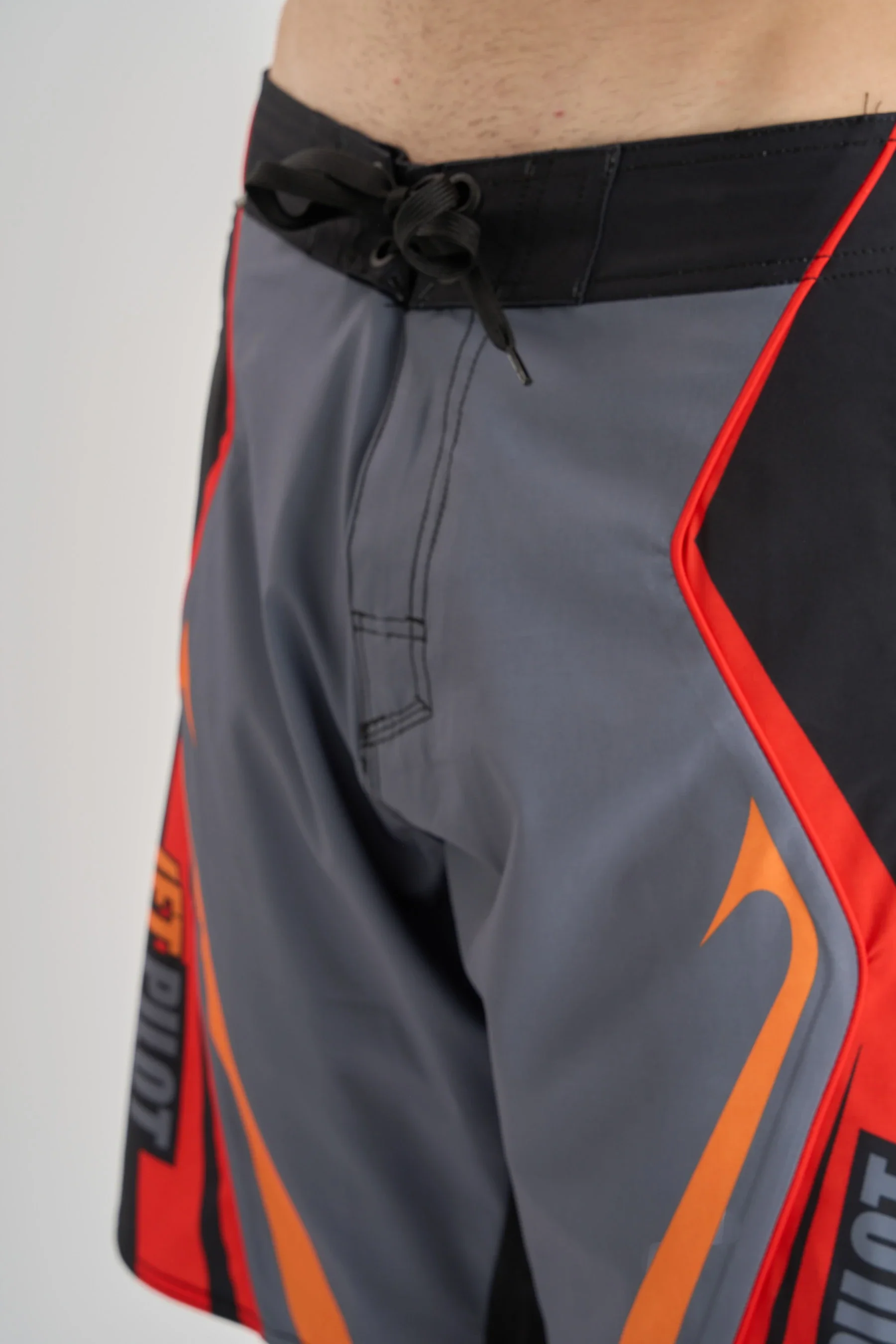 Jetpilot Pulse Streamliner Boardshort - Charcoal/Red - Image 7
