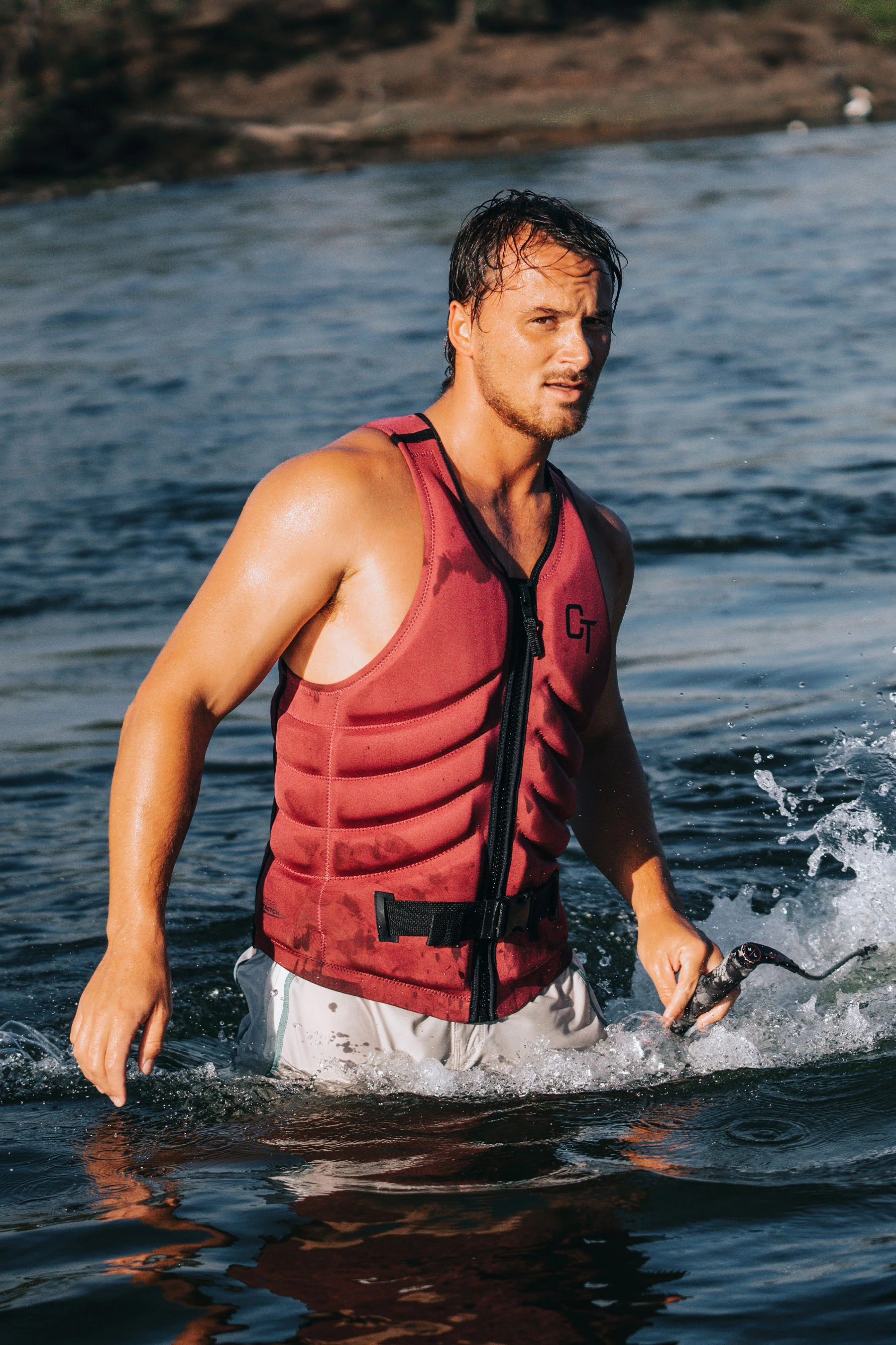 Jetpilot Quantum Life Jacket - Cory Tuenissen Signature Series - Dark Maroon - Image 2