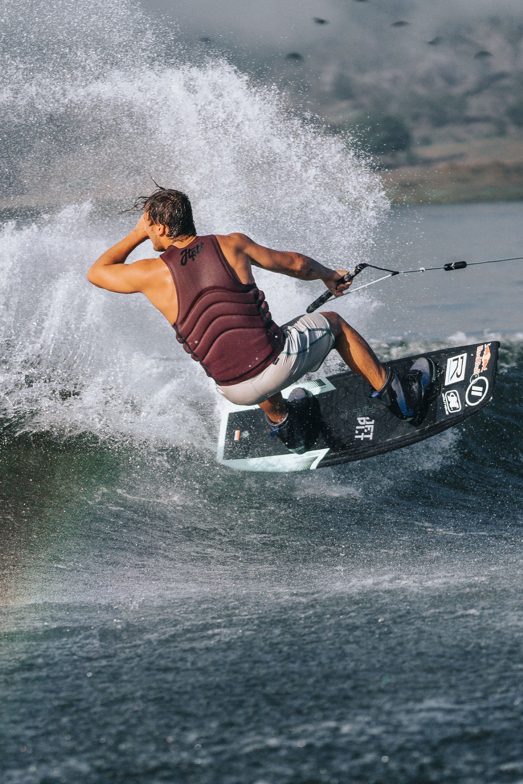 Jetpilot Quantum Life Jacket - Cory Tuenissen Signature Series - Dark Maroon - Image 4