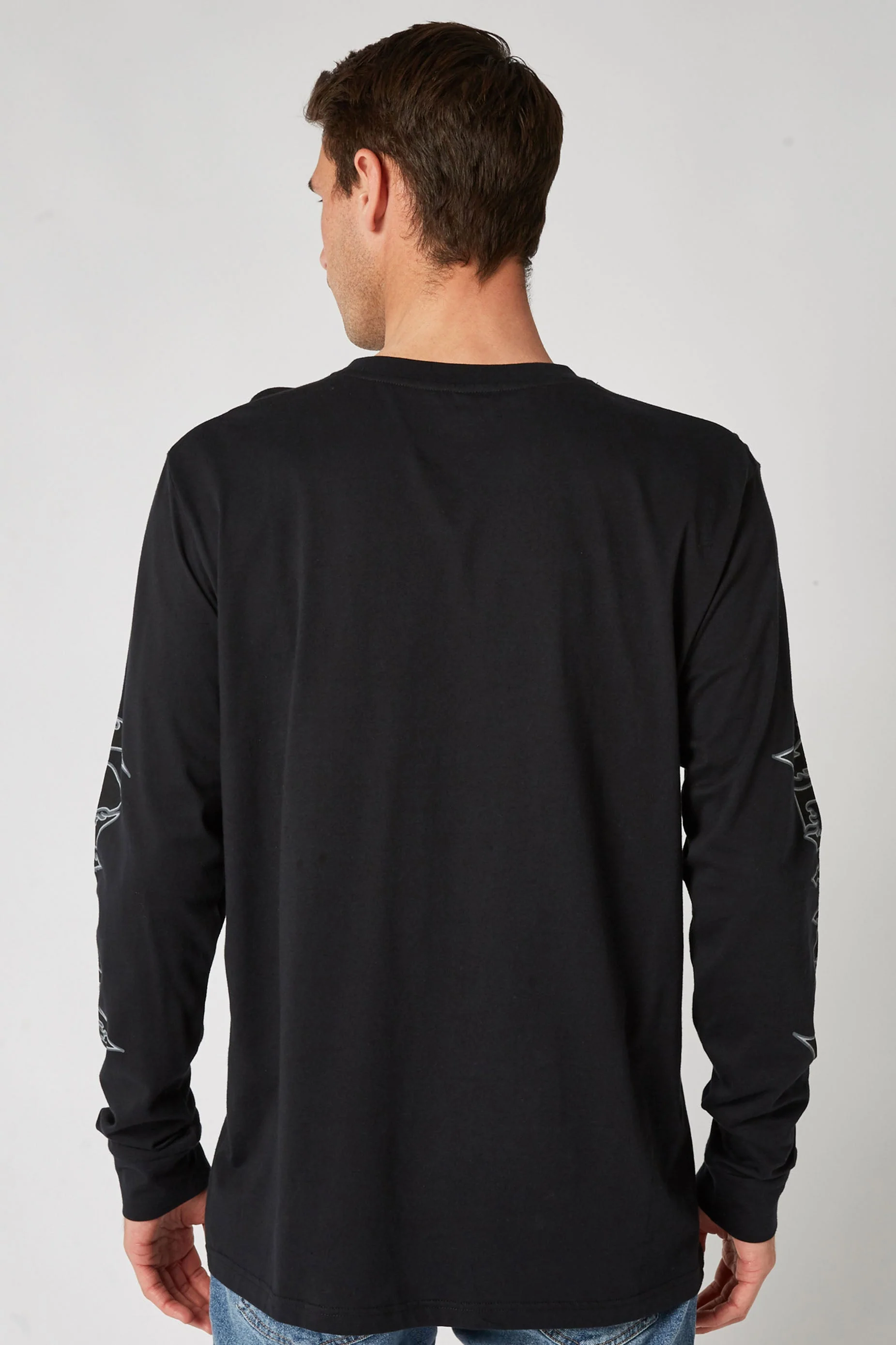 Jetpilot Razor L/S Mens Tee - Black/Black - Image 3