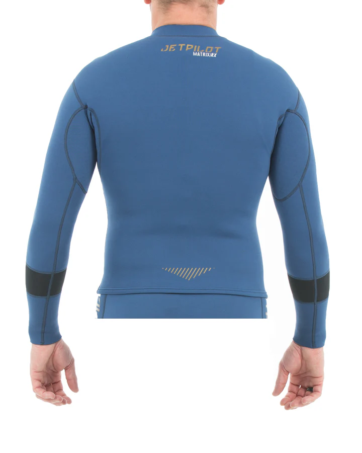 Jetpilot Rx Mens Race Jacket - Navy/Gold - Image 2