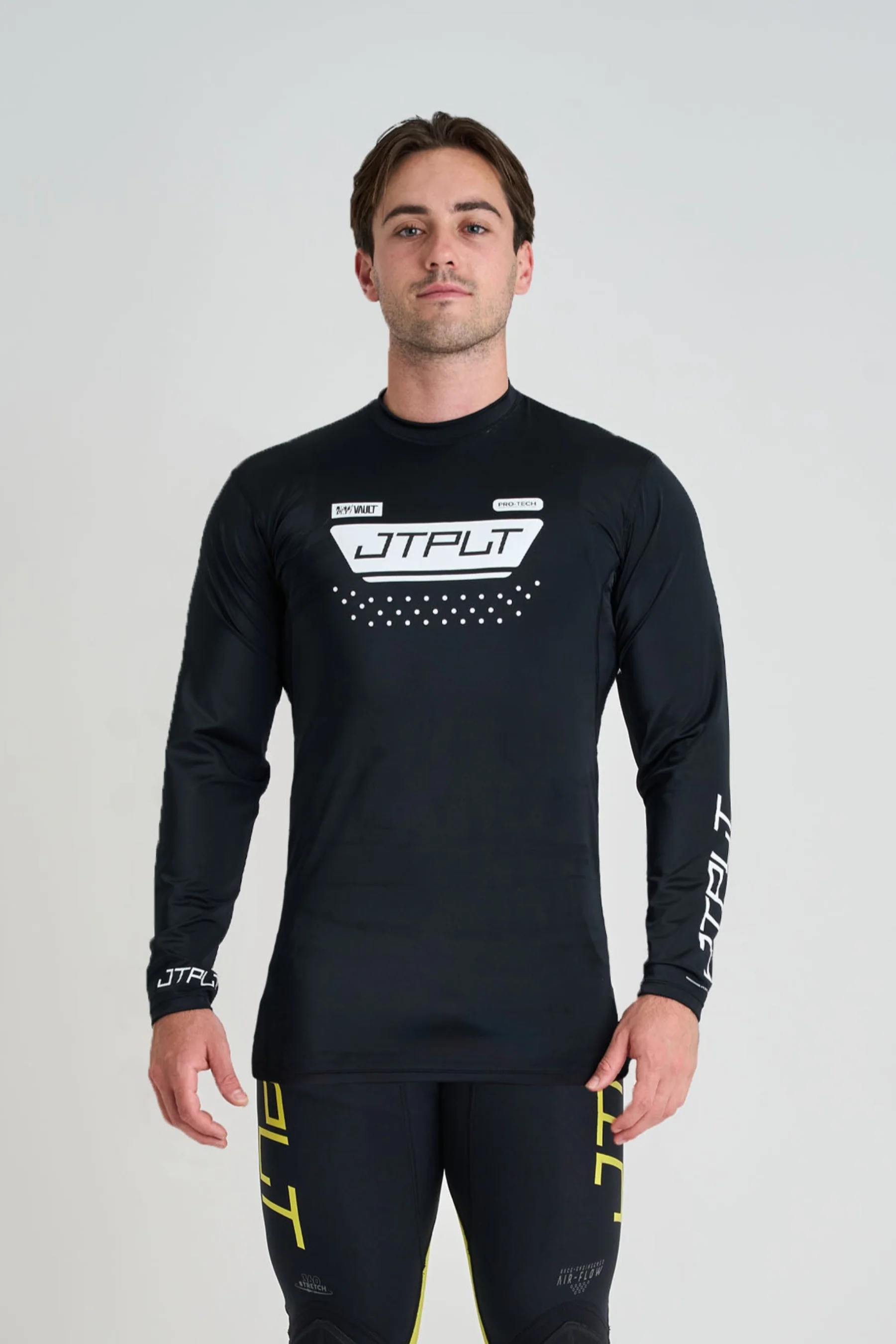 Jetpilot Vault Mens Long Sleeve Rashie - Black