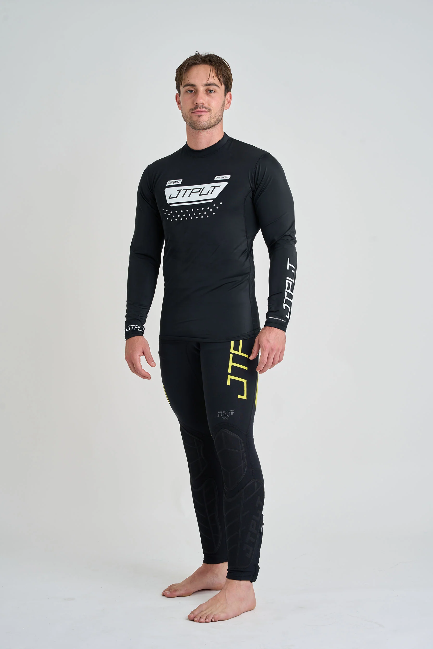 Jetpilot Vault Mens Long Sleeve Rashie - Black - Image 2