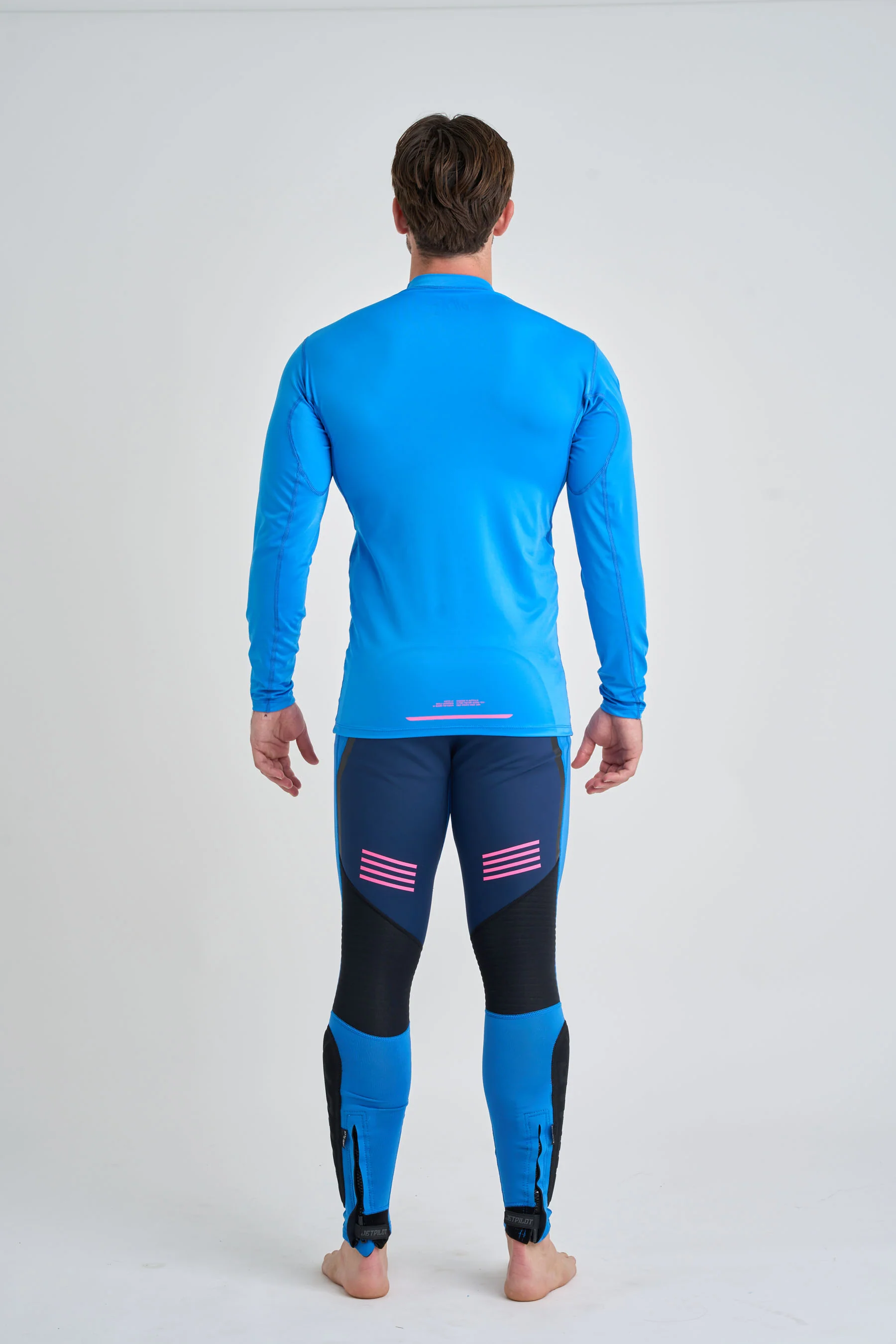 Jetpilot Vault Mens Long Sleeve Rashie - Blue - Image 3
