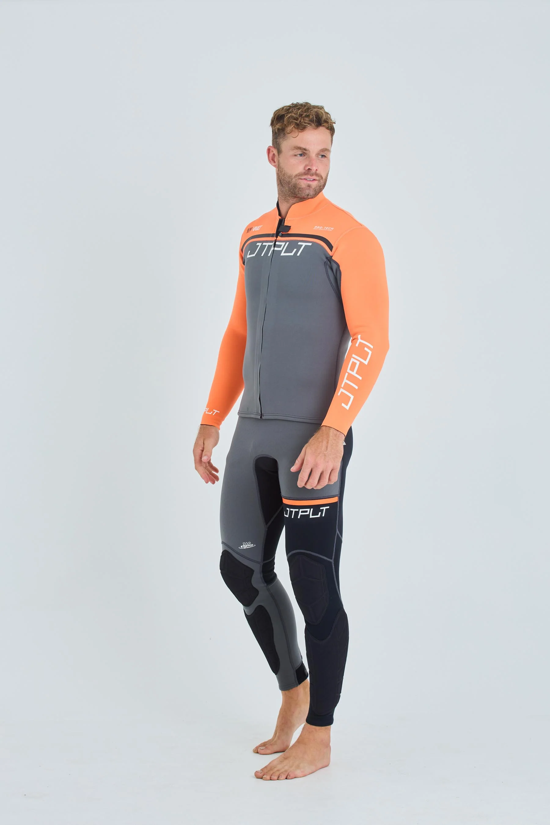 Jetpilot RX Vault Mens Neo Pant - Char/Orange - Image 5