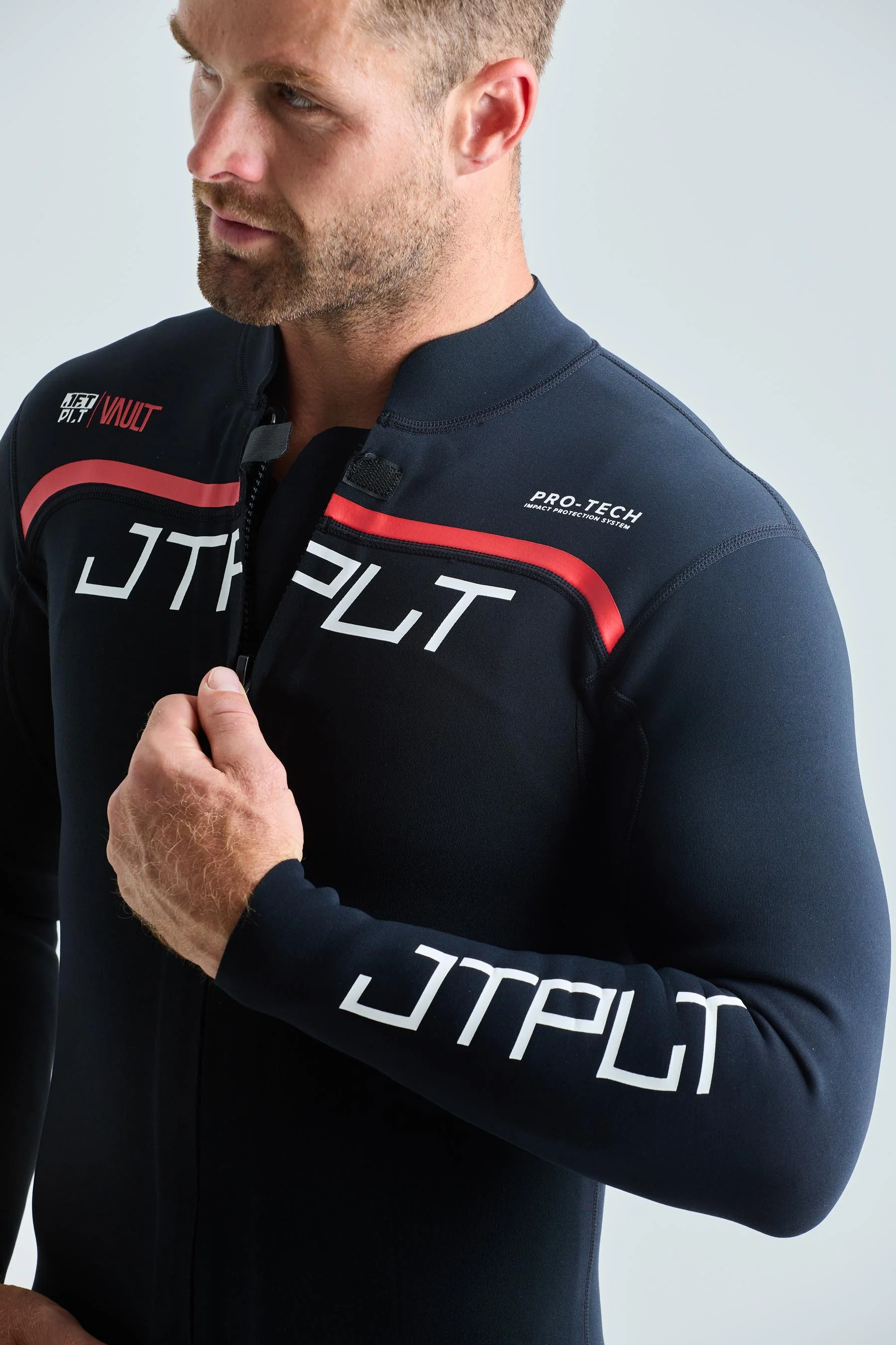 Jetpilot RX Vault Mens Race Jacket - Black/White - Image 5