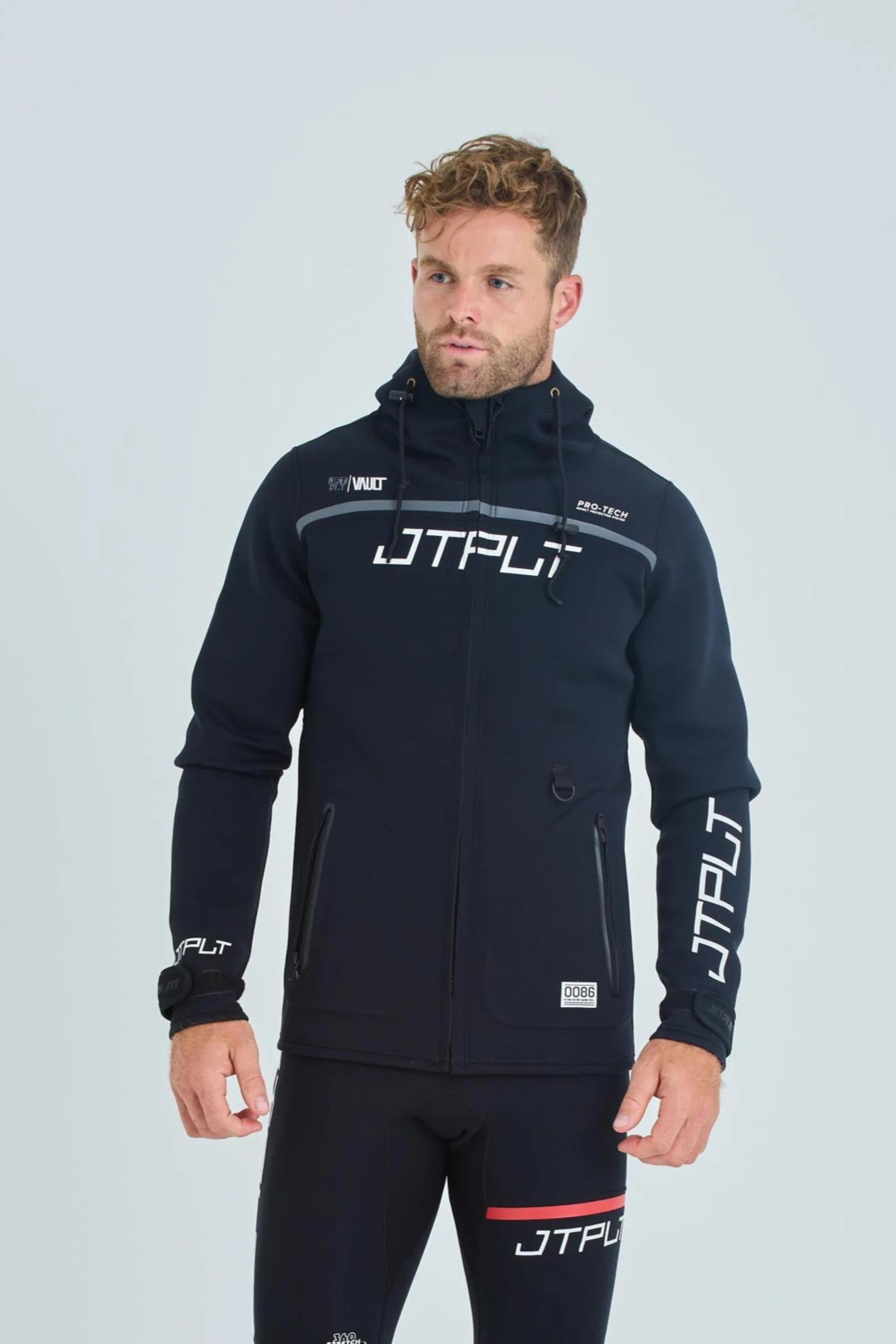 Jetpilot Vault Mens Tour Coat - Black/White