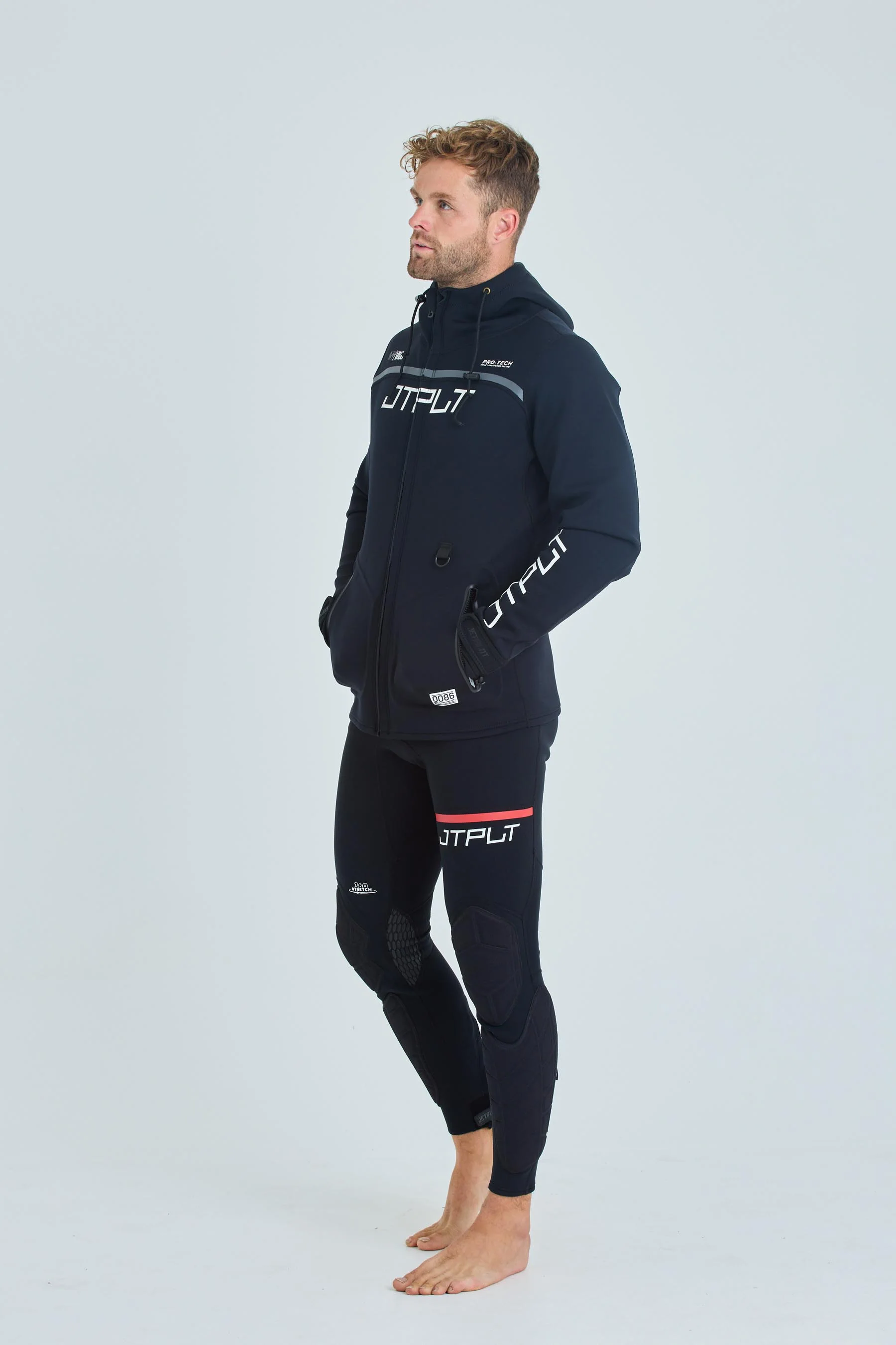 Jetpilot Vault Mens Tour Coat - Black/White - Image 2