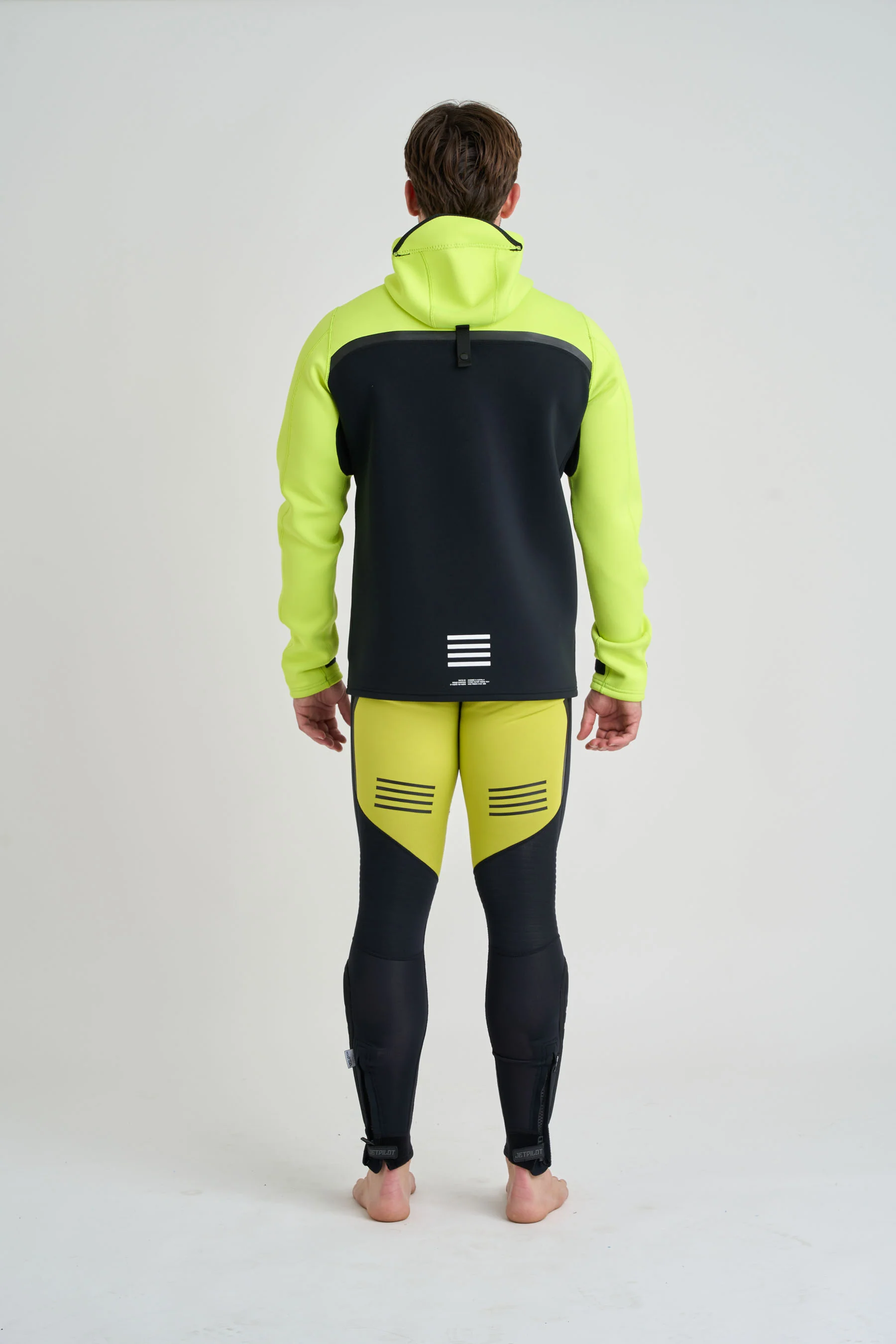 Jetpilot Vault Mens Tour Coat - Black/Yellow - Image 3