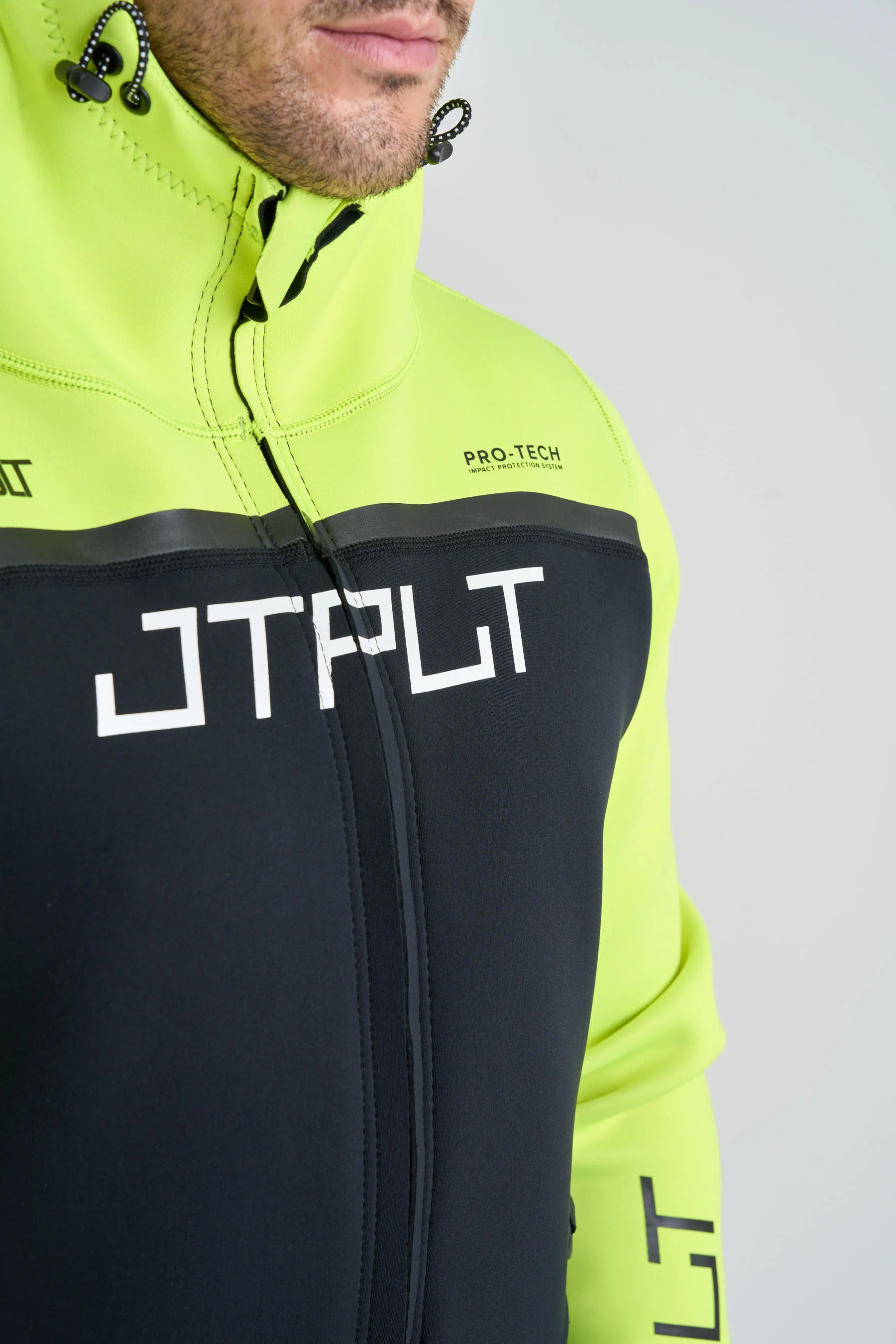 Jetpilot Vault Mens Tour Coat - Black/Yellow - Image 6