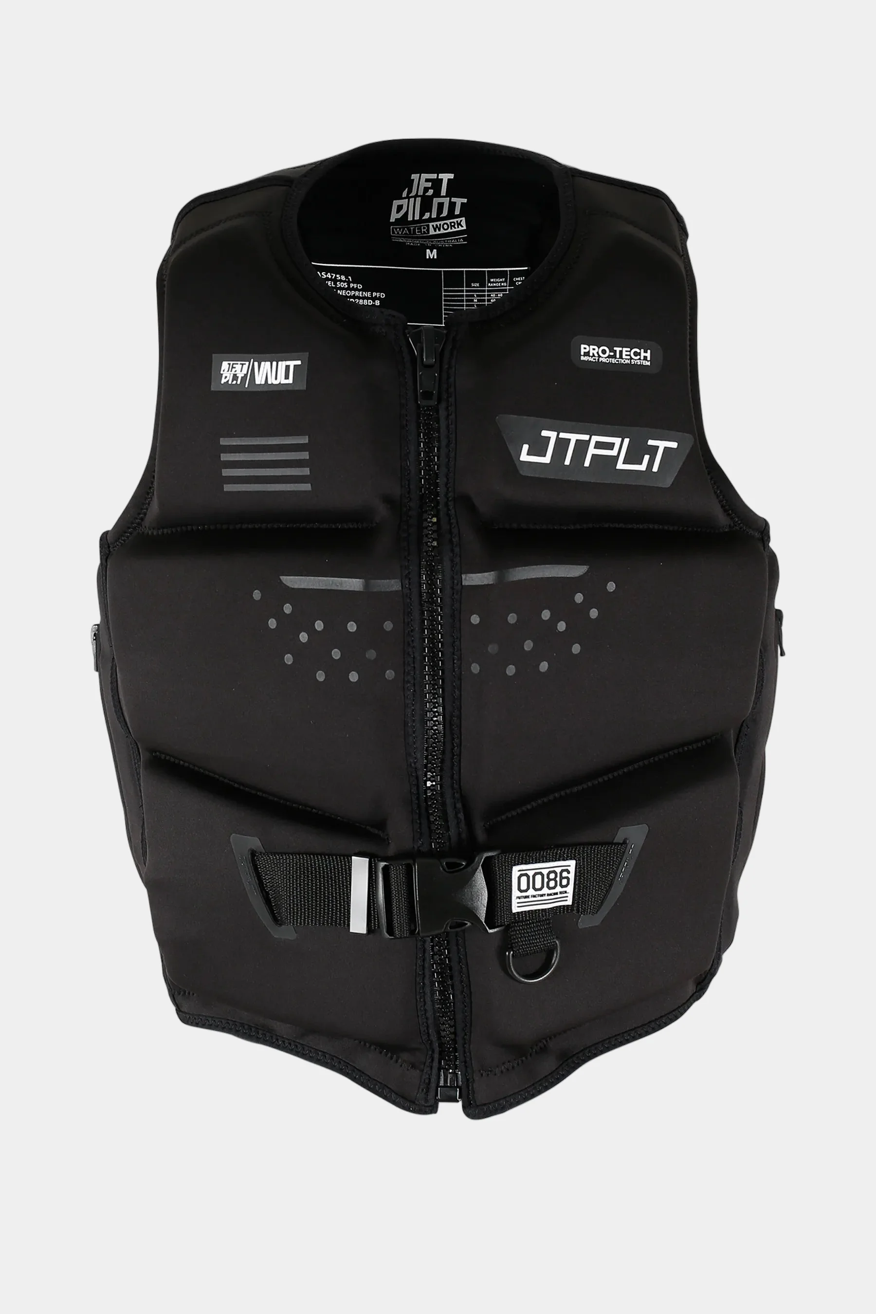 Jetpilot Vault Pro-Tech Life Jacket - Black