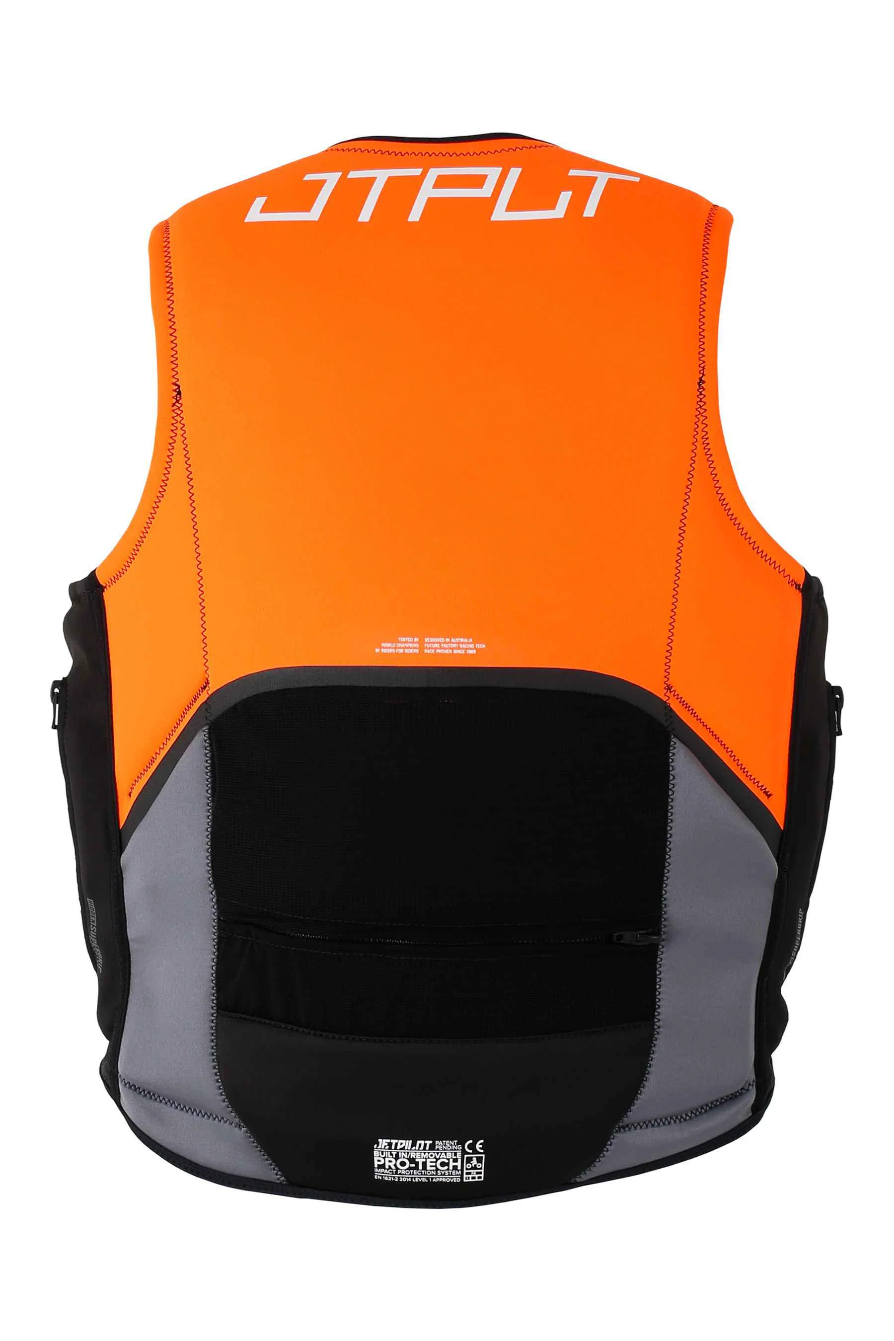 Jetpilot RX Vault Pro-Tech Life Jacket - Char/Orange - Image 2