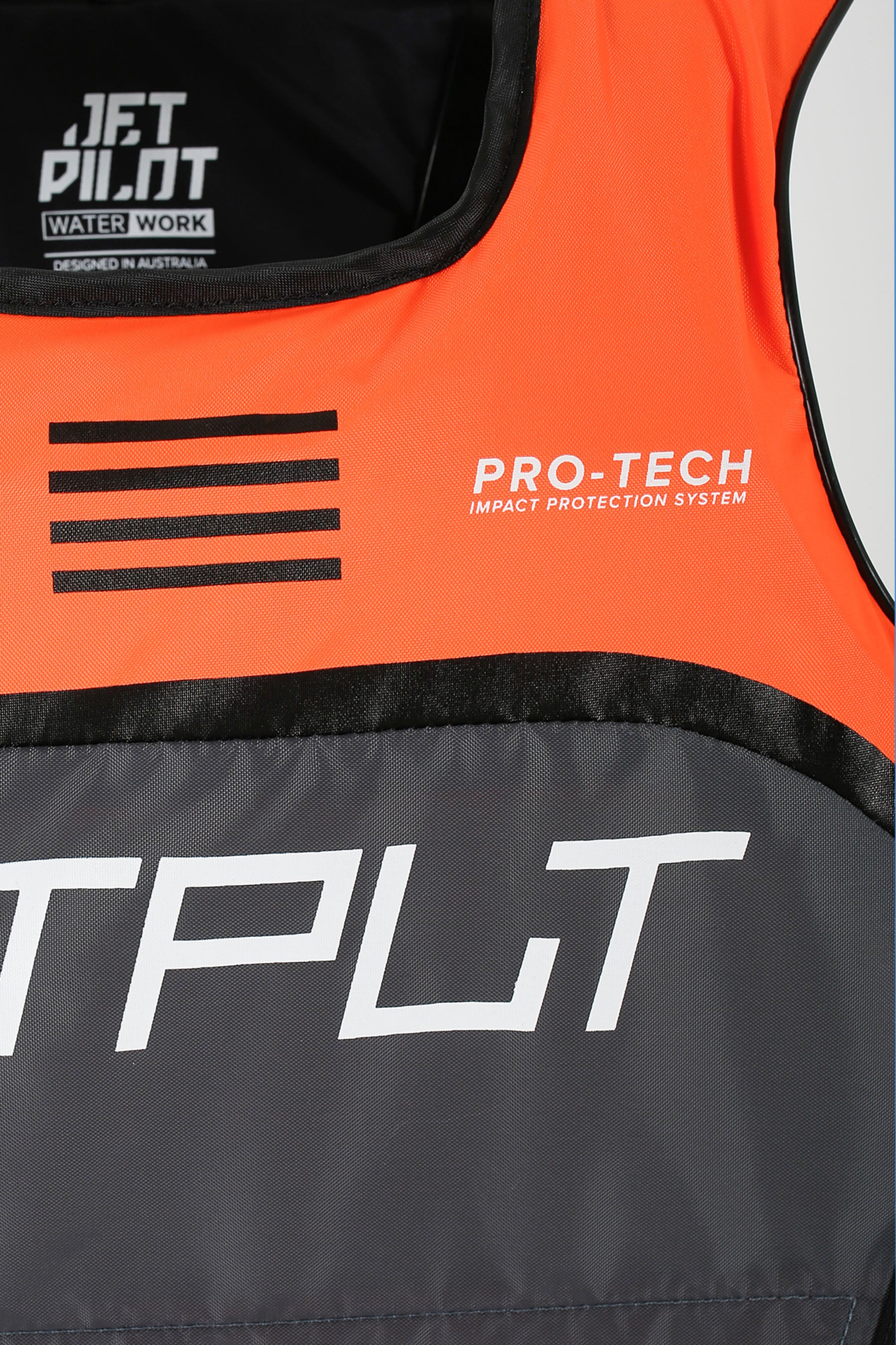 Jetpilot RX Vault Pro-Tech Side Entry Life Jacket - Char/Orange - Image 6