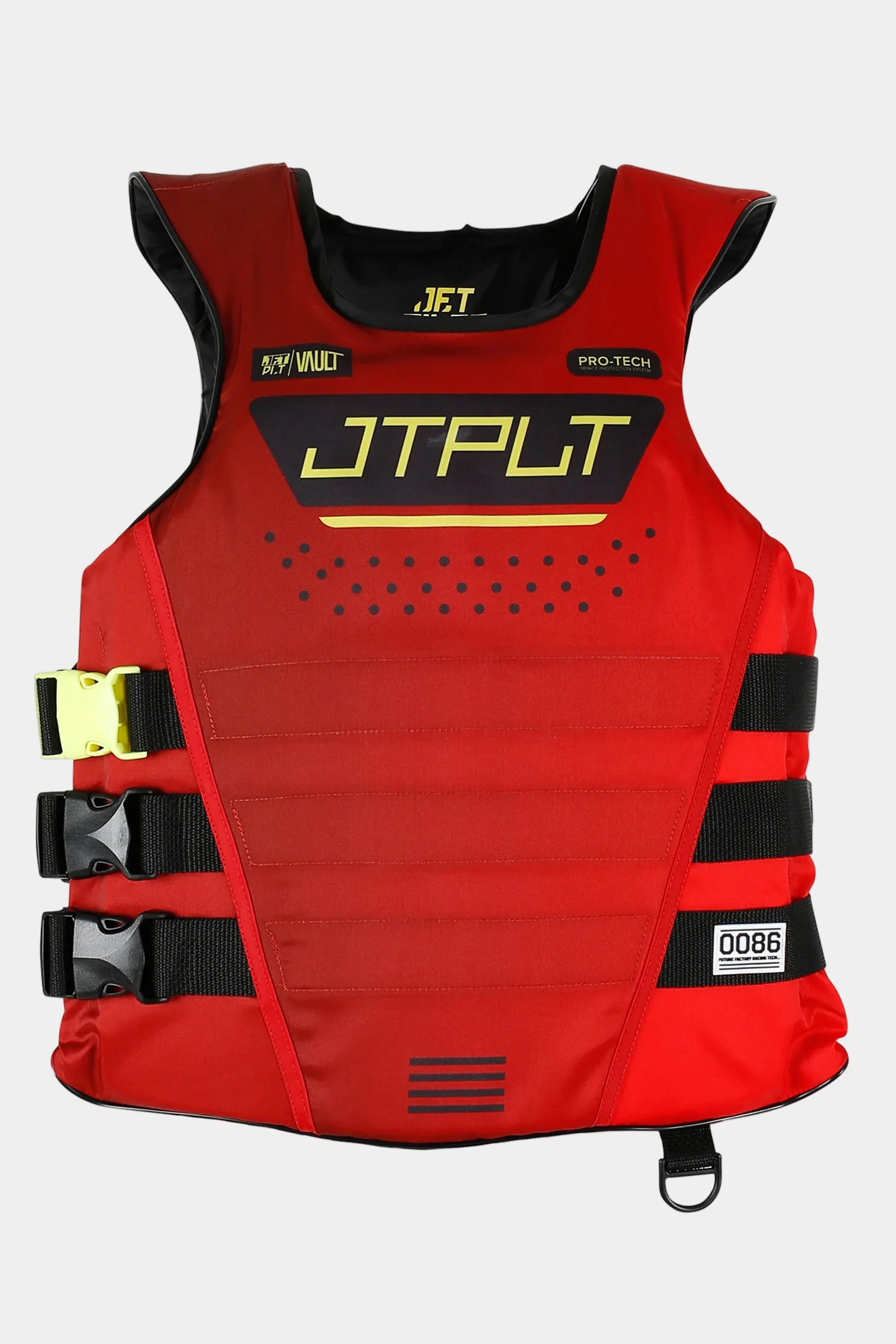 Jetpilot Vault Pro-Tech Side Entry Life Jacket - Red