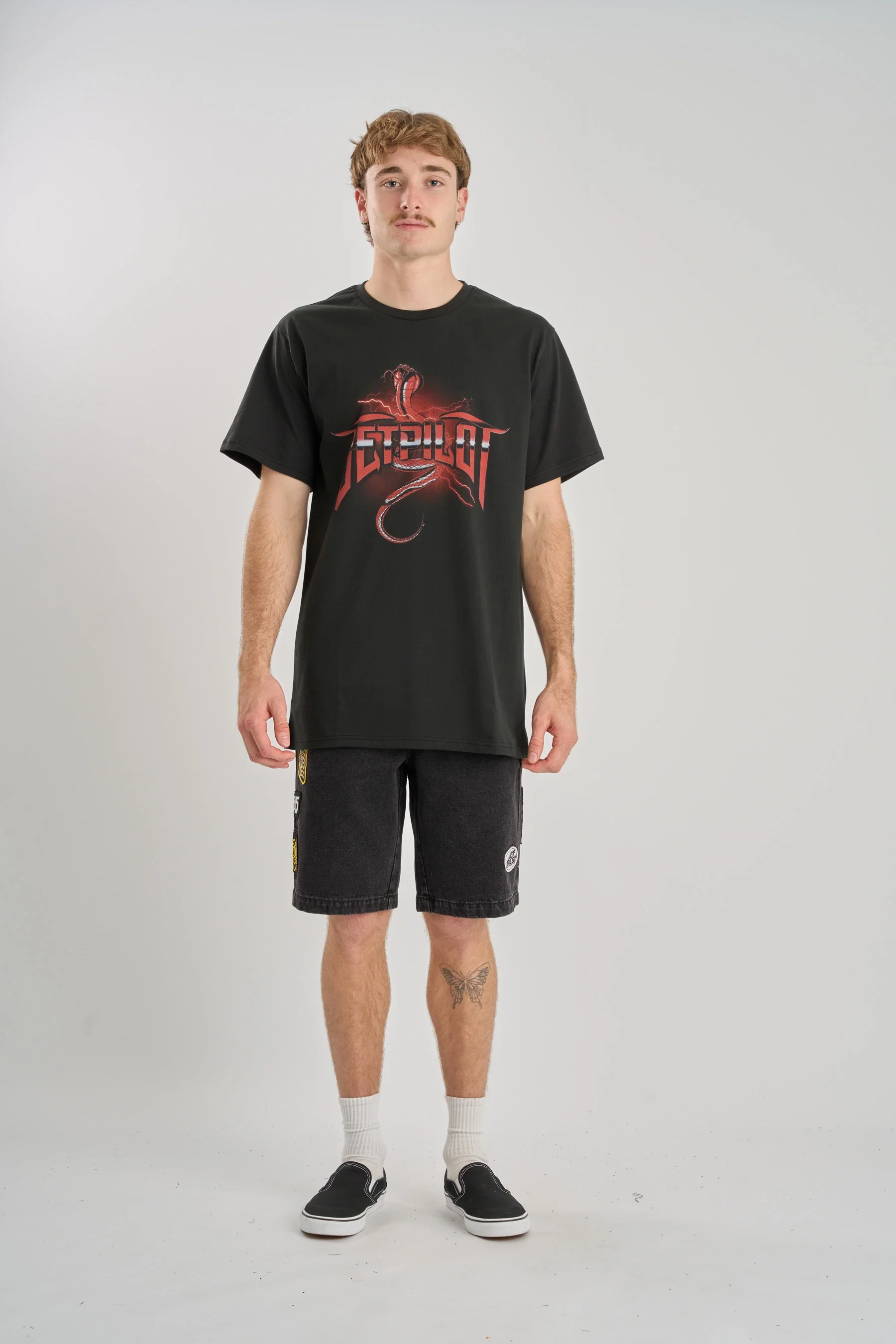 Jetpilot Serpent Thunder Tee - Black - Image 2