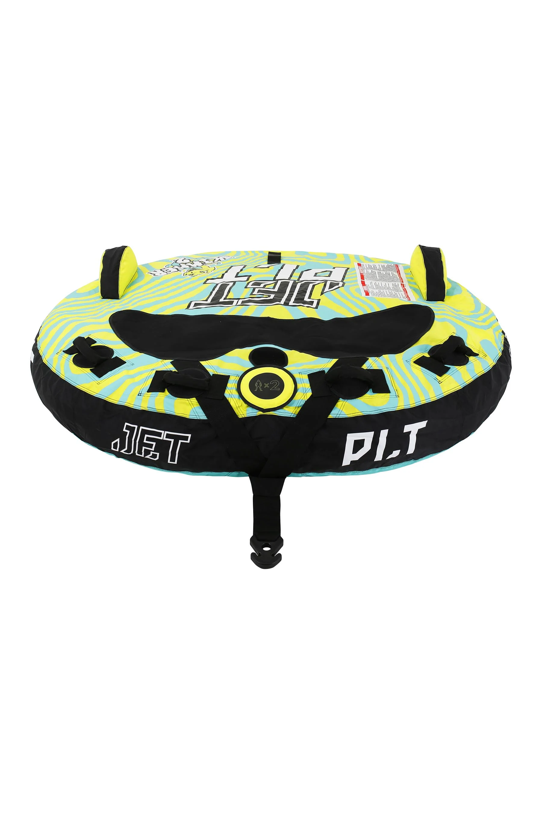Jetpilot Skimmer 2 Person Towable Tube - Green/Teal - Image 3