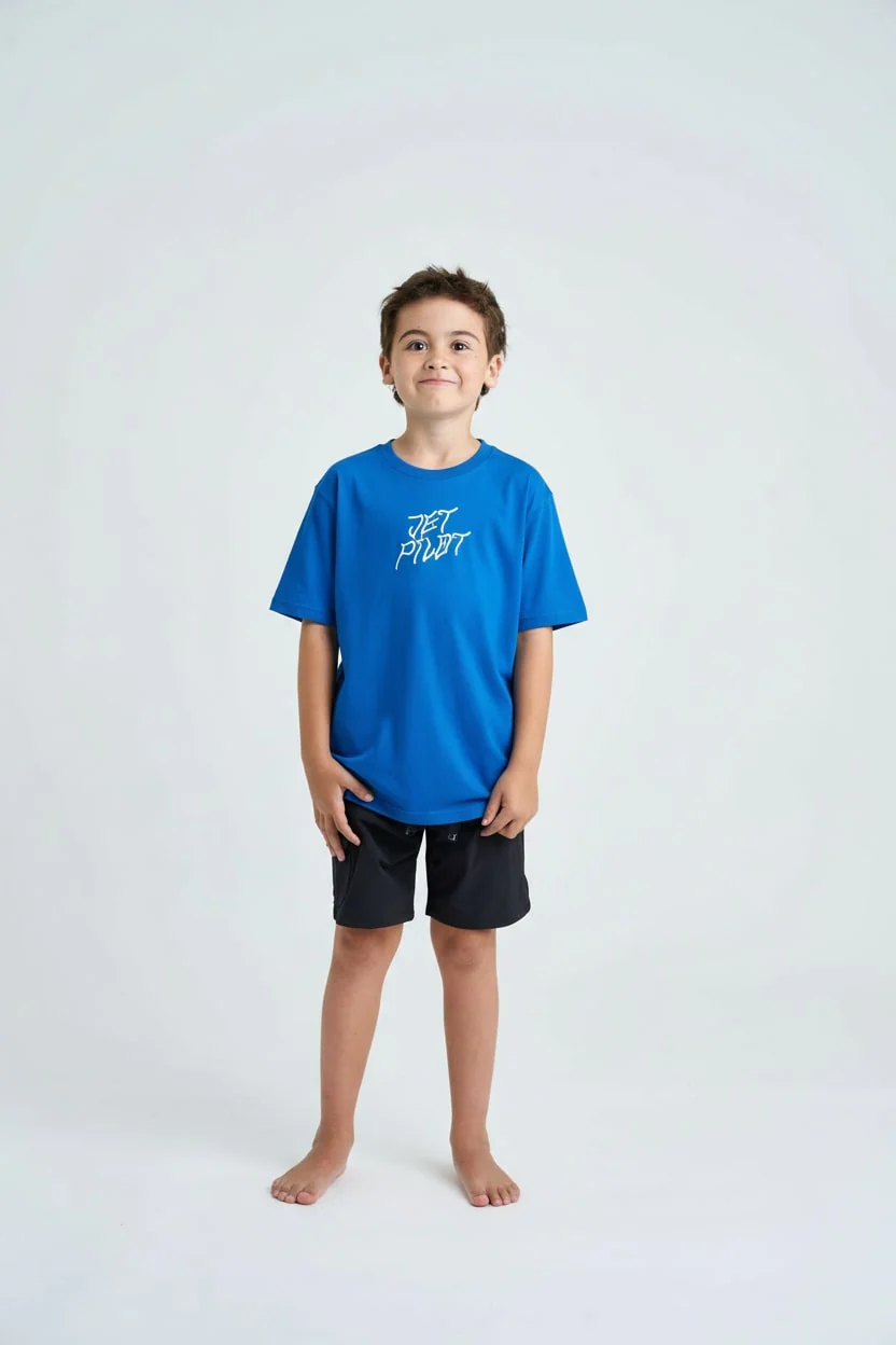 Jetpilot Snakebite Kids Tee - Blue