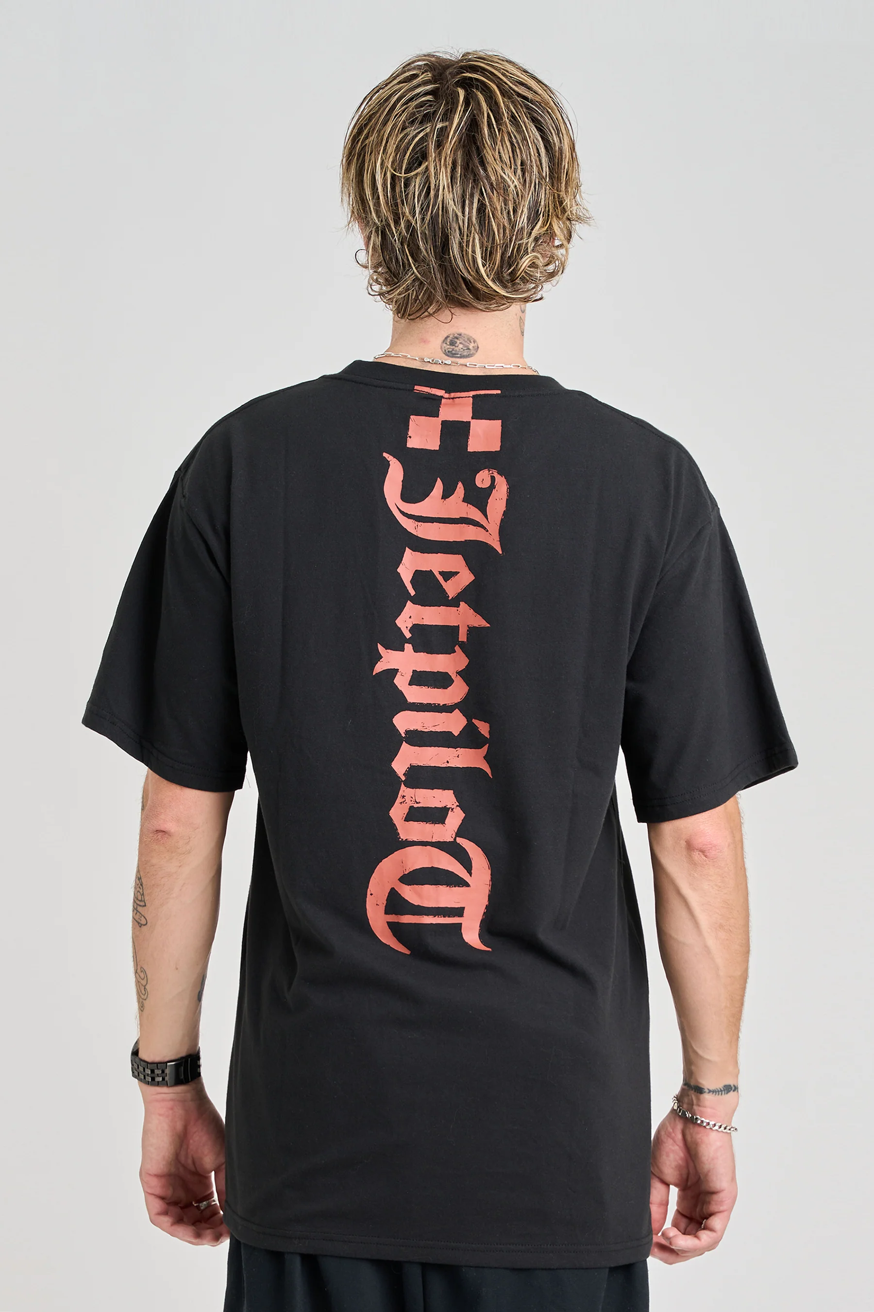 Jetpilot Spinal Tee - Black/Rust - Image 3