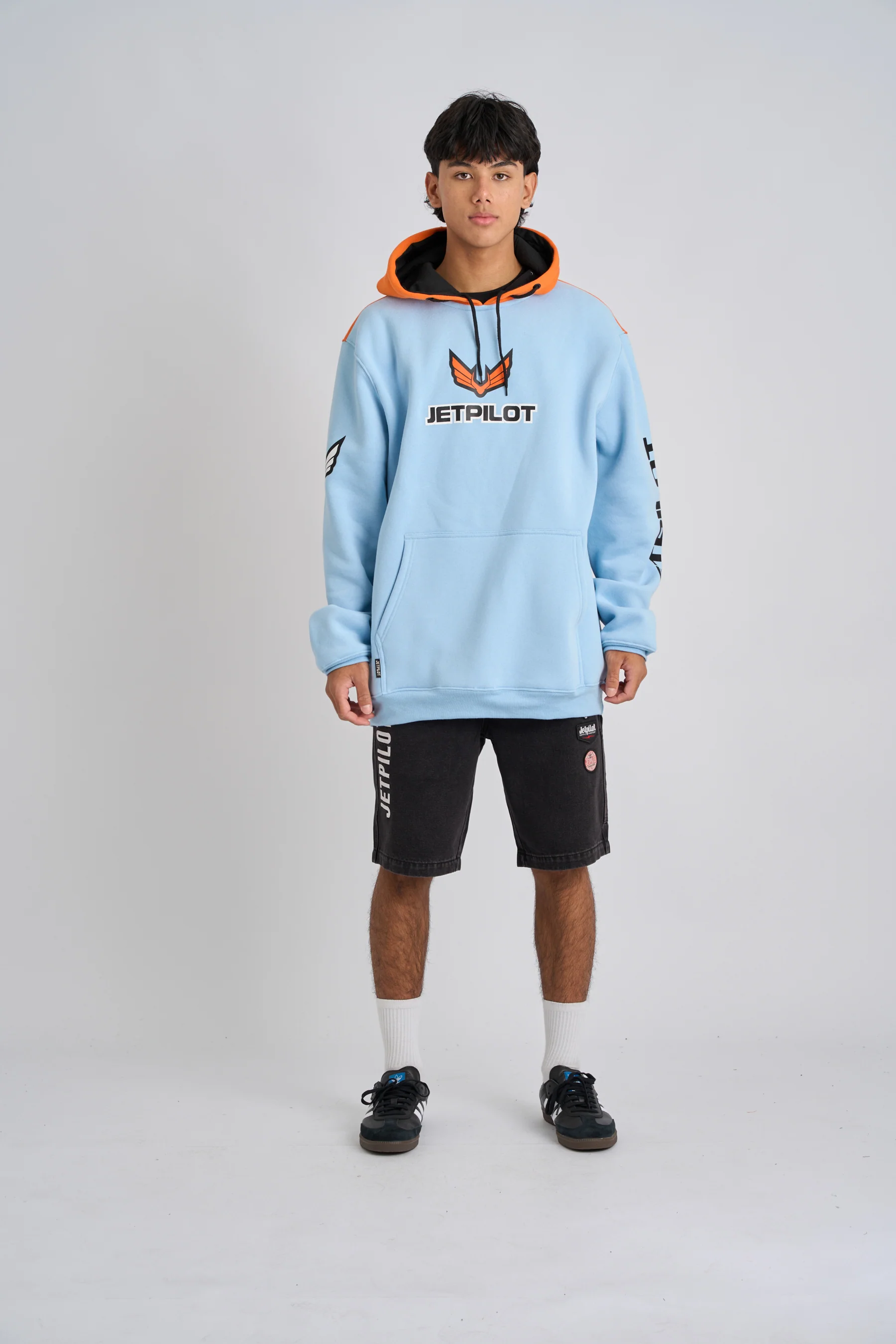 Jetpilot Squadron Pullover Hoodie - Blue - Image 4