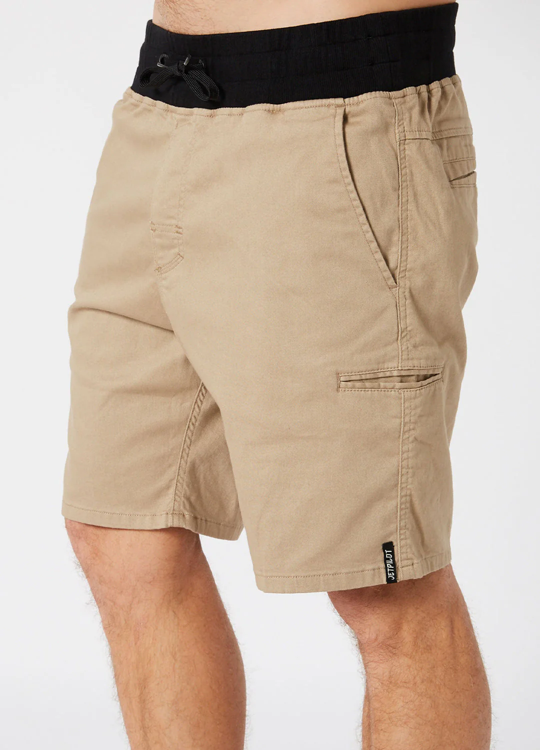 Jetpilot Stretched Out Mens Walkshort - Khaki - Image 3