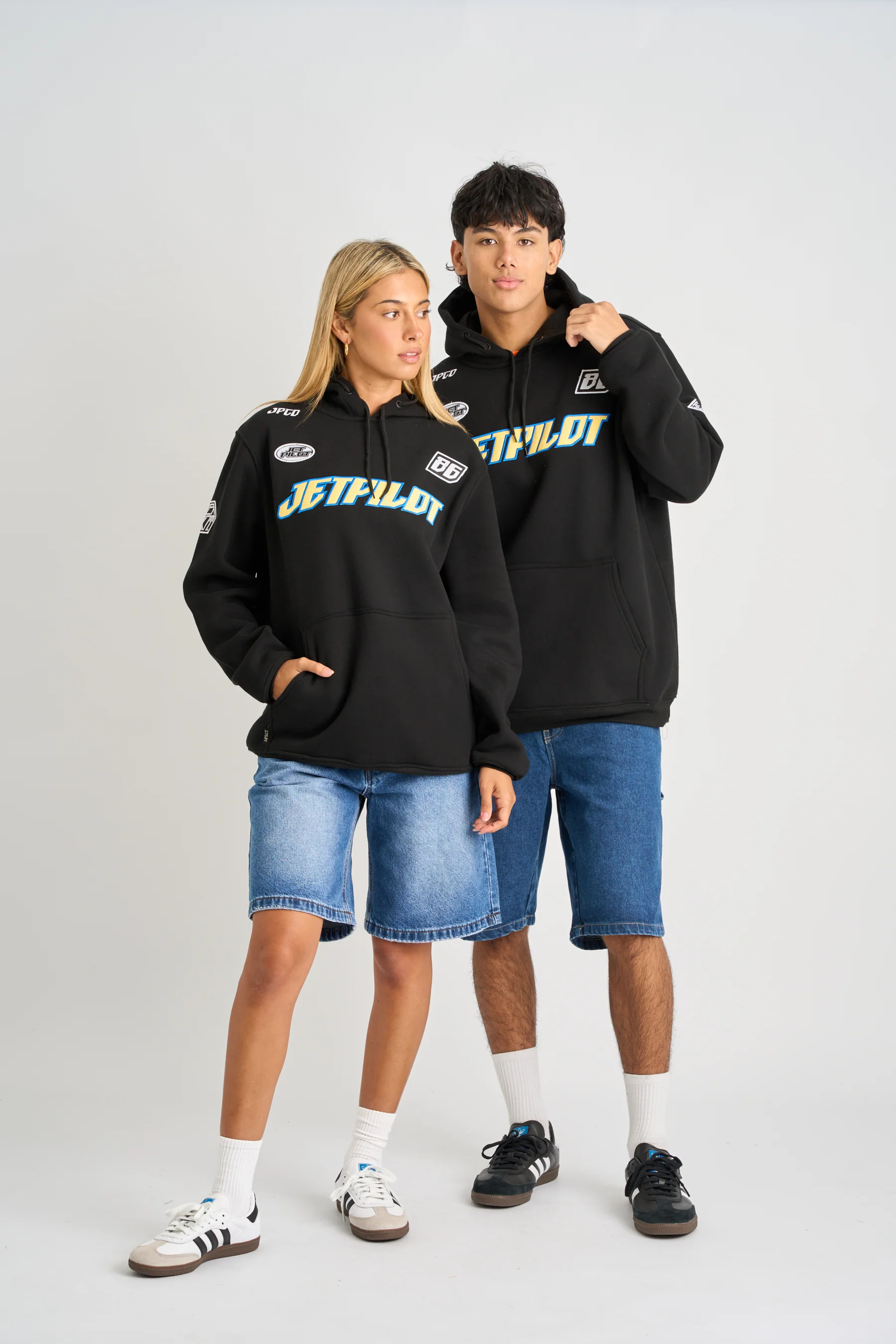 Jetpilot Striker Pullover Hoodie - Black