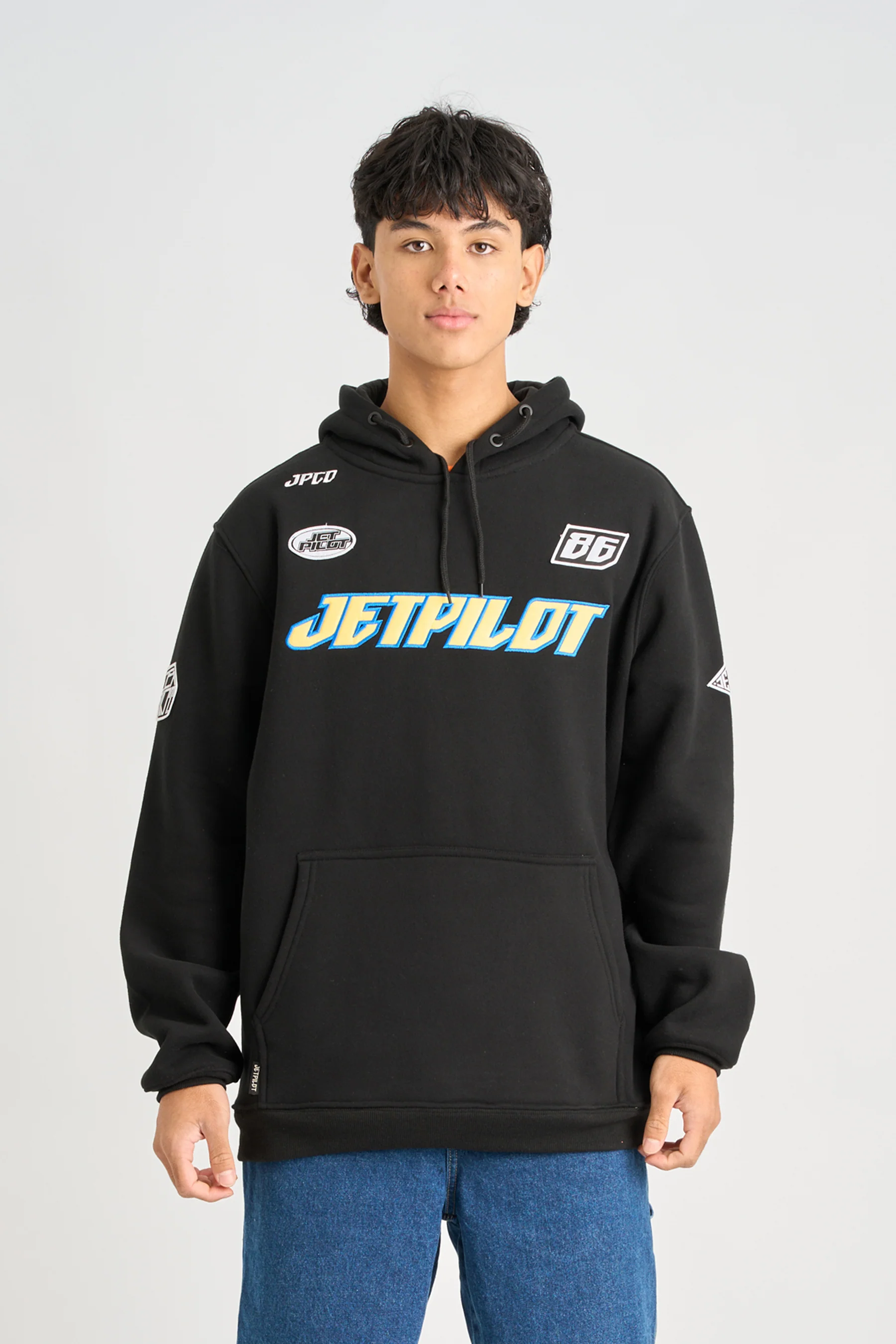 Jetpilot Striker Pullover Hoodie - Black - Image 3