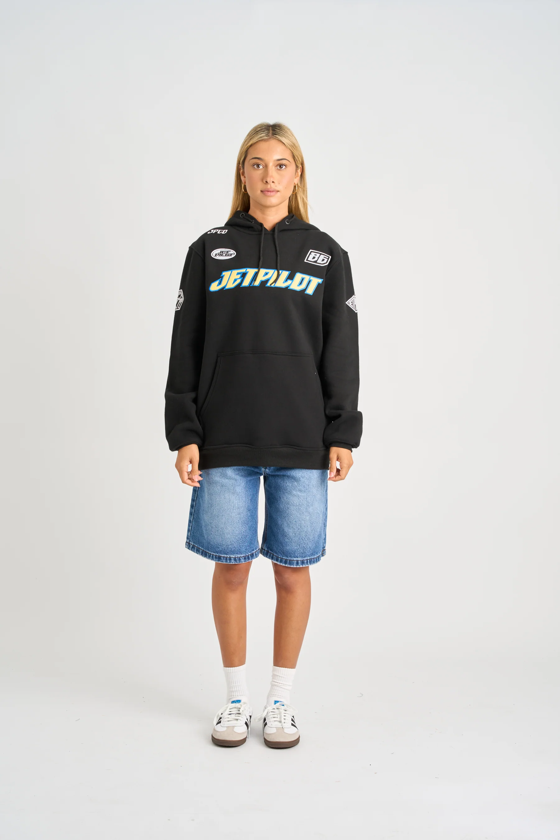 Jetpilot Striker Pullover Hoodie - Black - Image 4
