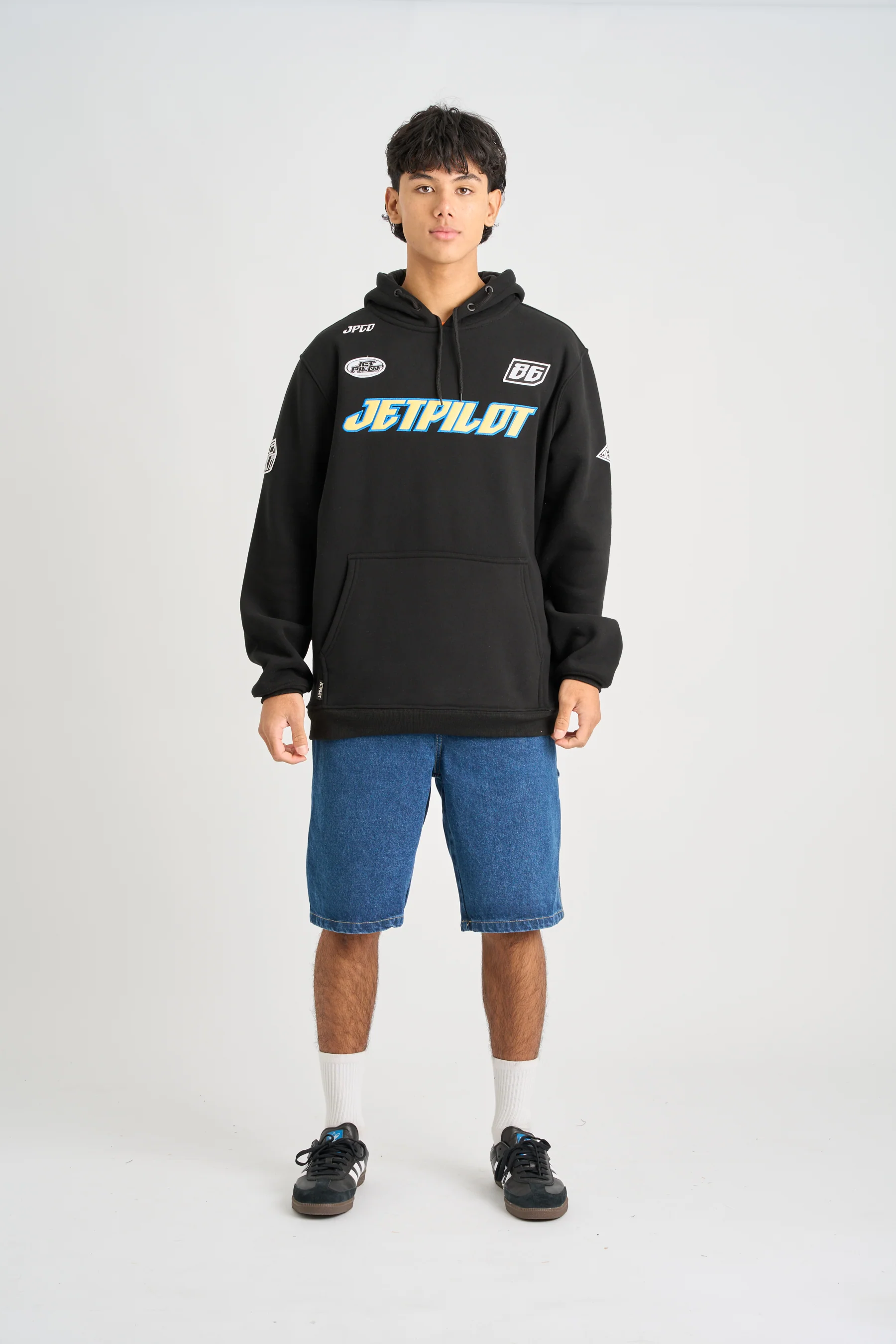 Jetpilot Striker Pullover Hoodie - Black - Image 5