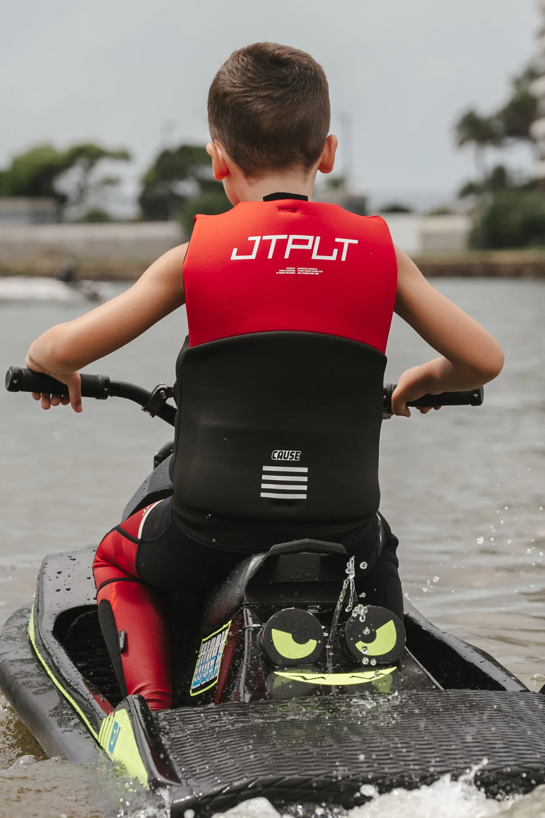 Jetpilot The Cause Kids Life Jacket - Red L50 - Image 4