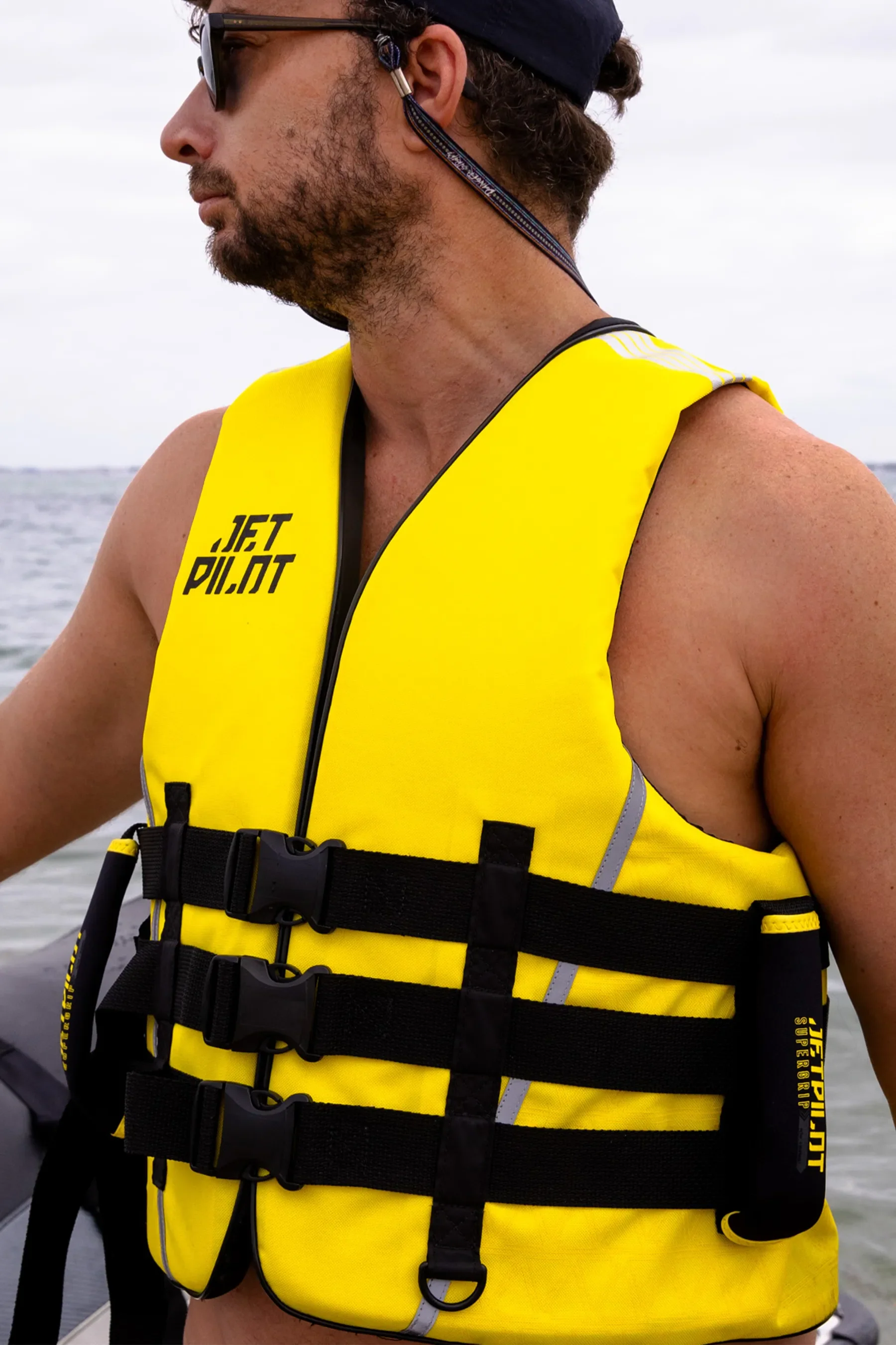 Jetpilot Titan Nylon Life Jacket - Black/Yellow - Image 2