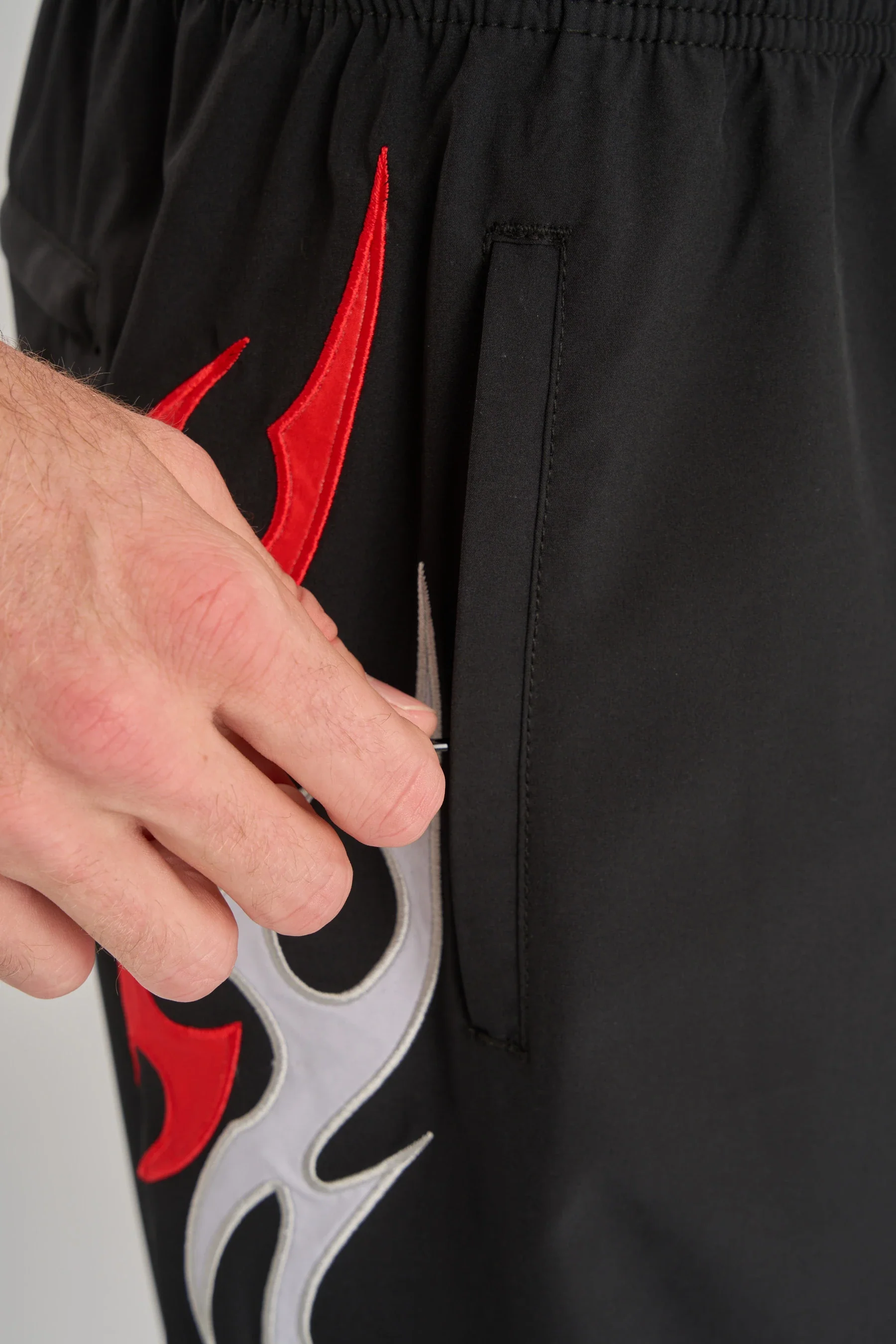 Jetpilot Tribal Boardshort - Black/Red - Image 6