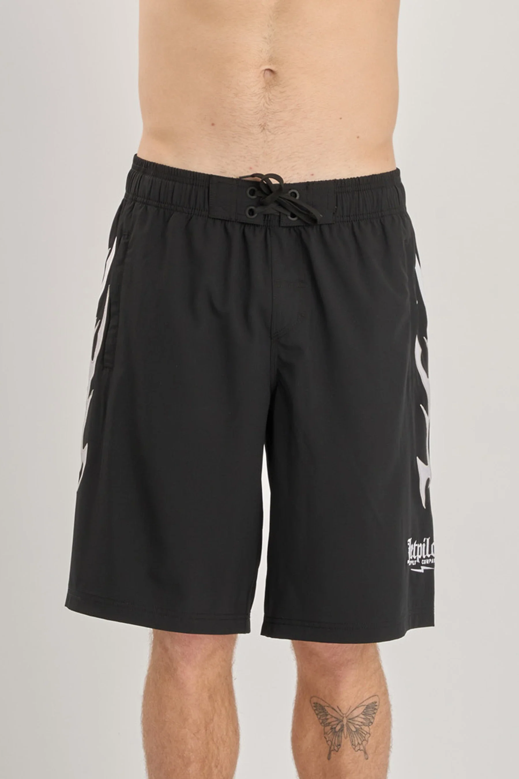 Jetpilot Tribal Boardshort - Black/White